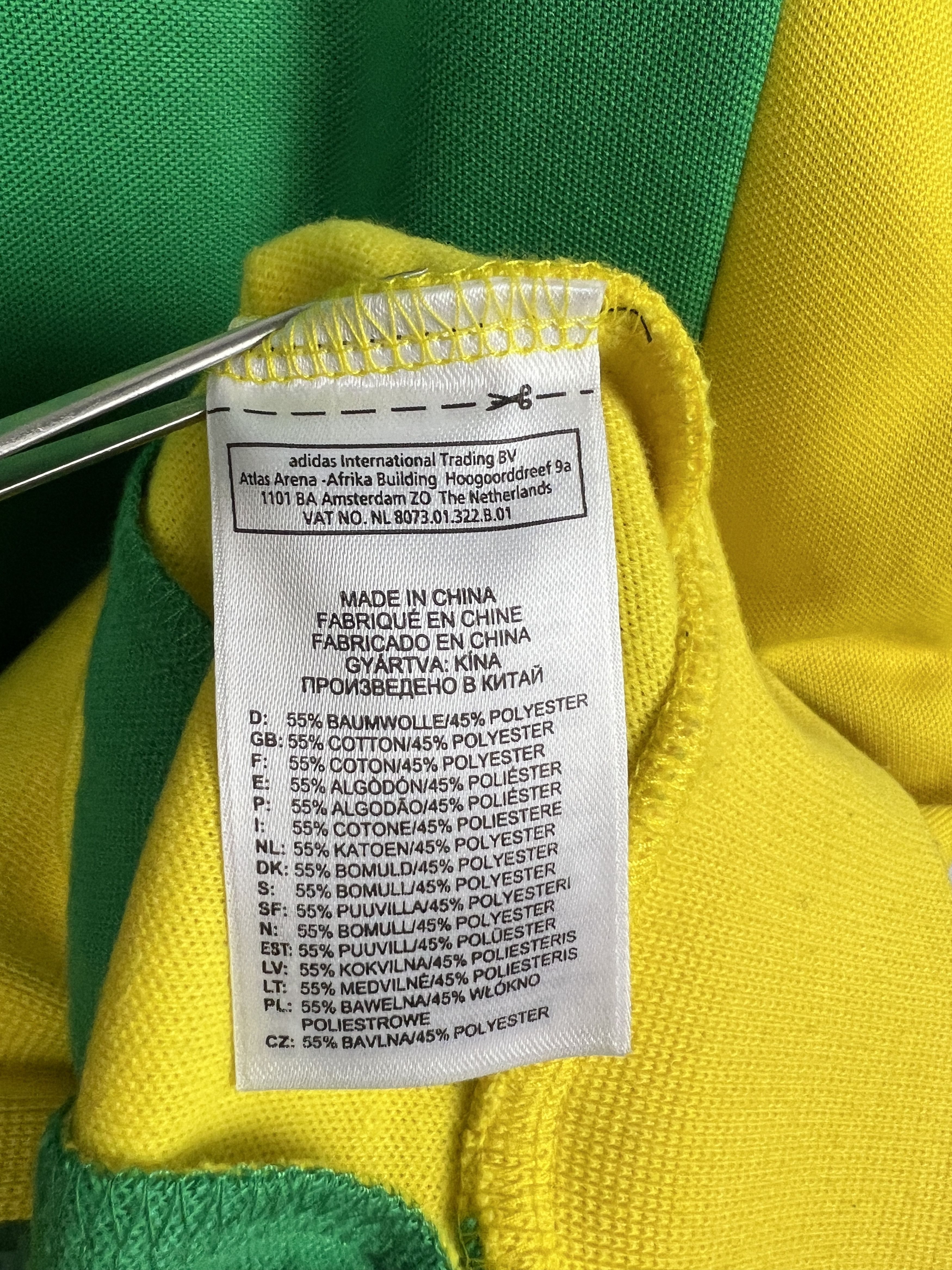 Adidas Originals Brazil Football Jacket Soccer World Cup Track Top Size US M / EU 48-50 / 2 - 9 Thumbnail