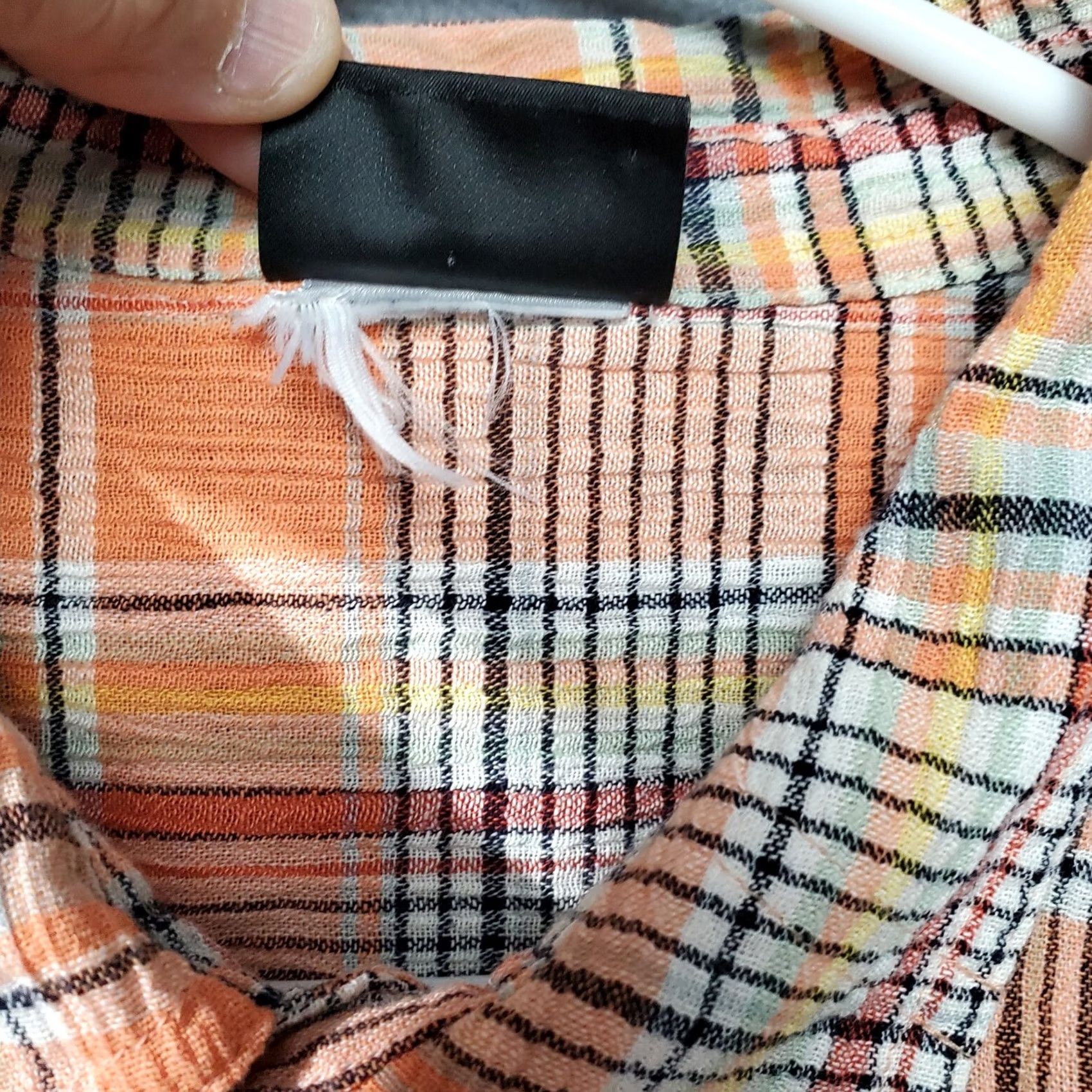 Patagonia Patagonia Shirt Mens Large Orange Plaid Textured Short Sleeve Outdoor Hiking Shirt Size US L / EU 52-54 / 3 - 5 Thumbnail