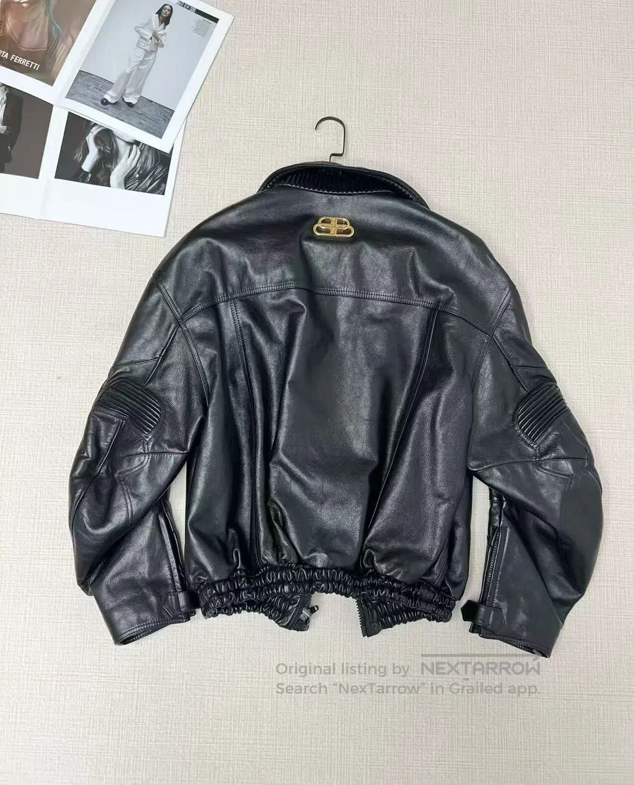 Balenciaga balenciaga racing logo leather jacket. Size US L / EU 52-54 / 3 - 4 Thumbnail