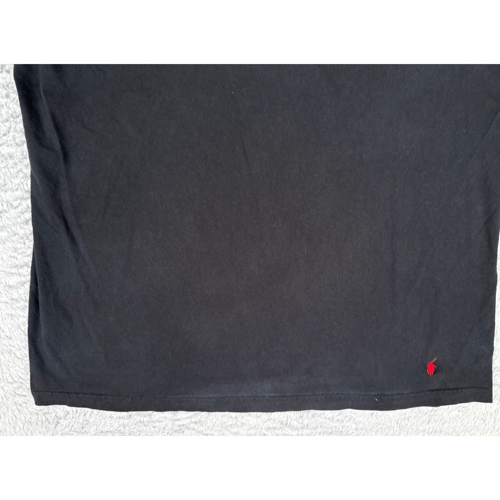 Ralph Lauren VINTAGE Ralph Lauren Shirt Adult XL Black Cotton Crew Classic Fit Logo Embroidered Mens T-Shirt Size US XL / EU 56 / 4 - 5 Thumbnail