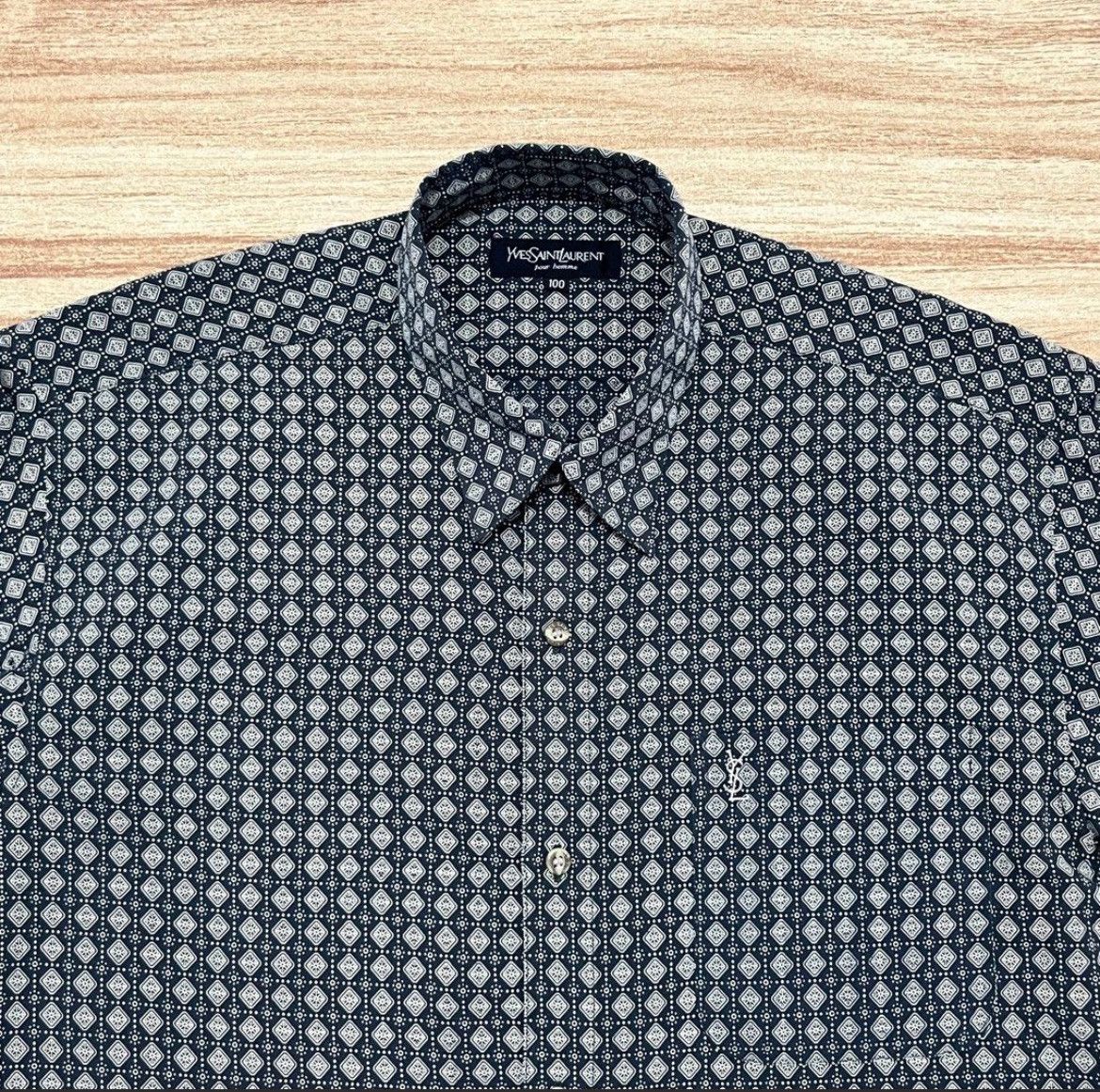 Vintage × Yves Saint Laurent Long sleeved shirt Yvessaintlauren Size US XXL / EU 58 / 5 - 2 Thumbnail