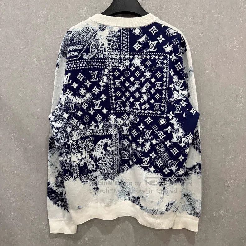 Louis Vuitton Louis Vuitton Cashew Flower Full Print Knitted Sweater Size US L / EU 52-54 / 3 - 2 Thumbnail