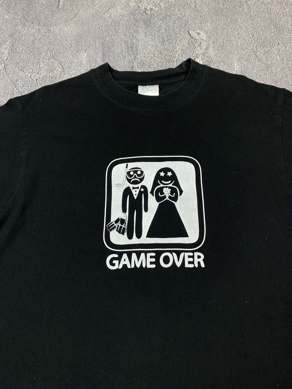 If Six Was Nine Y2K HUMOR Game Over Vintage T-shirt Hype Streetwear Size US L / EU 52-54 / 3 - 3 Thumbnail