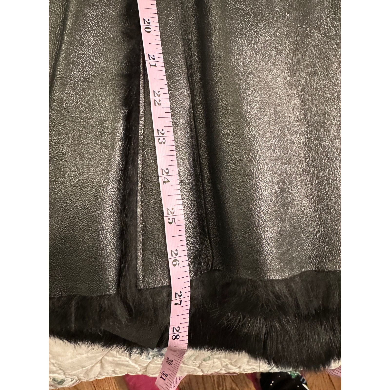 Vintage VINTAGE UNWORN BLACK TOSCANA SHEARLING SMOOTH LEATHER JACKET Size S / US 4 / IT 40 - 10 Thumbnail