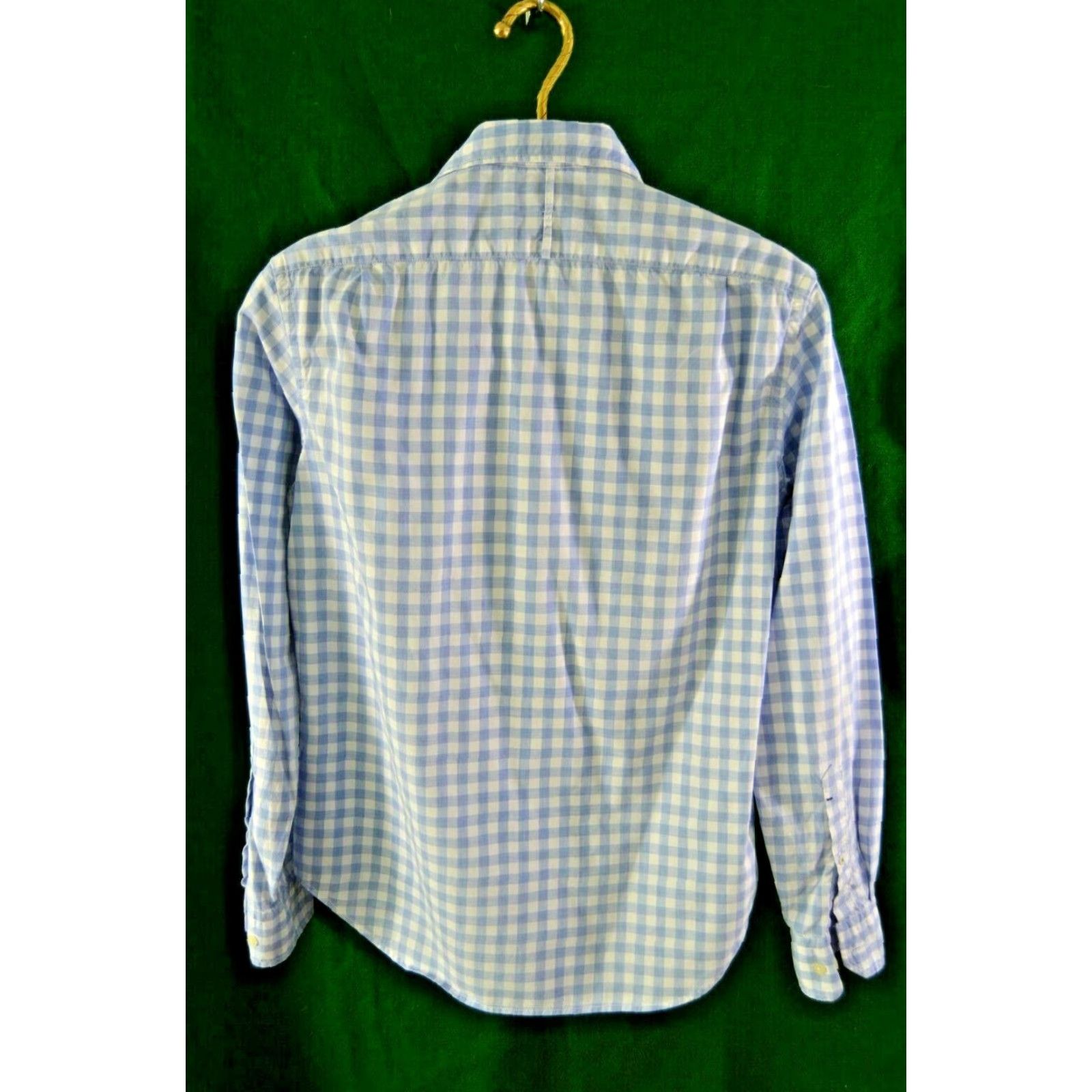 Banana Republic Banana Republic Shirt Men Camden Fit Blue Check L/S Small Size US S / EU 44-46 / 1 - 2 Thumbnail