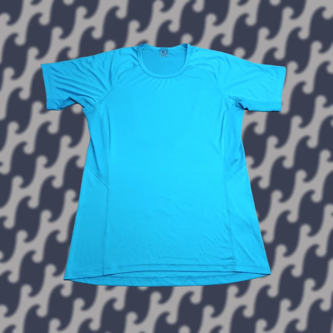 Vintage Haglöfs T-Shirt Womens Size L Blue Fjellsport Running Large Short Sleeve Size L / US 10 / IT 46 - 1 Thumbnail