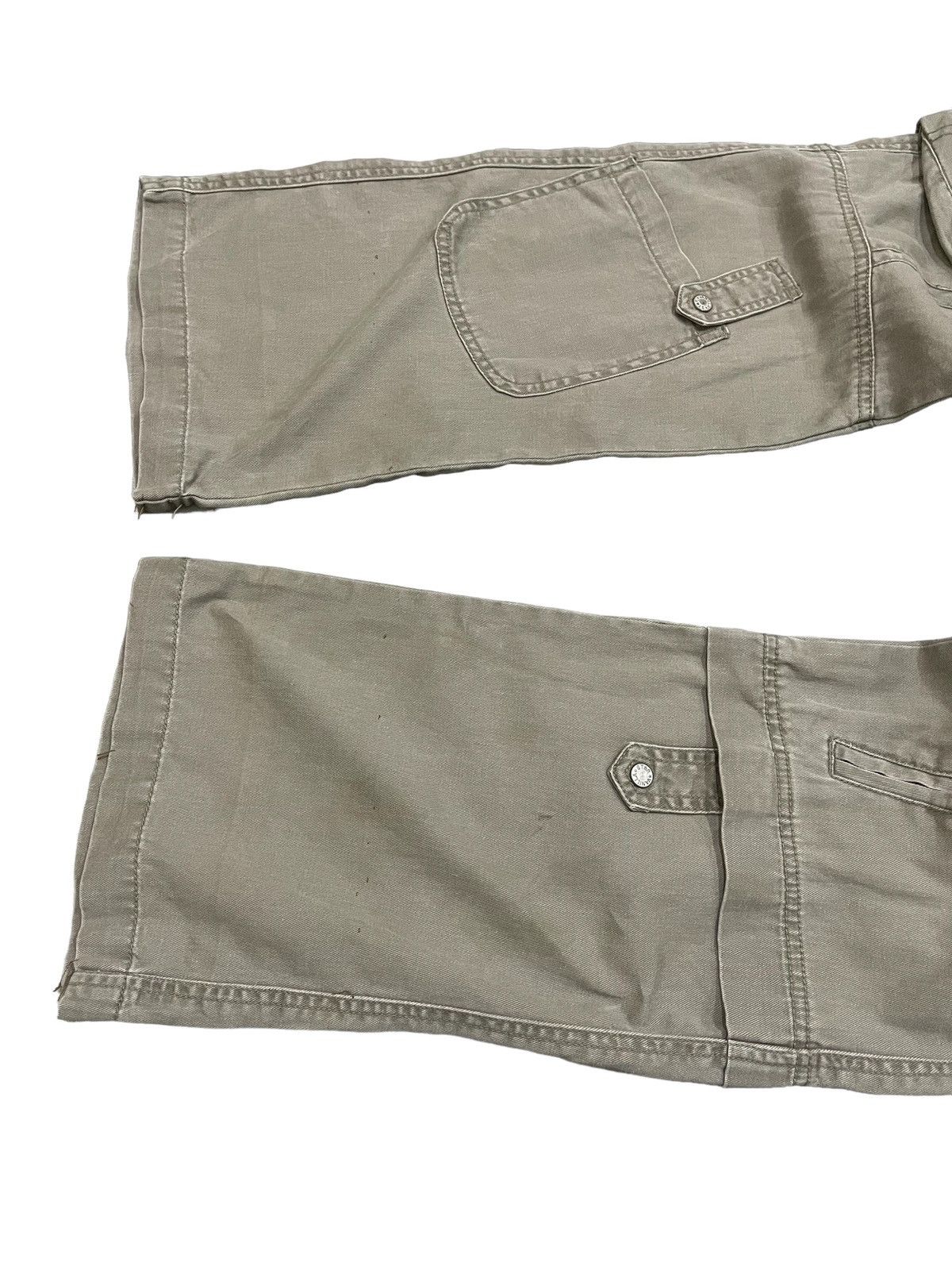 Le Grande Bleu (L.G.B.) × PPFM × Tete Homme Vanilla Star Japan Flared Gask Multi Pocket Cargo Pants Size US 30 / EU 46 - 11 Thumbnail