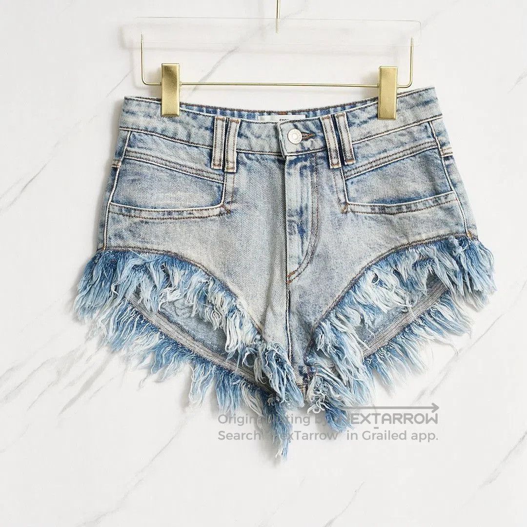 Isabel Marant Etoile Isabel Marant Etoile Women's Fringe Denim Shorts. Size 35" - 1 Thumbnail