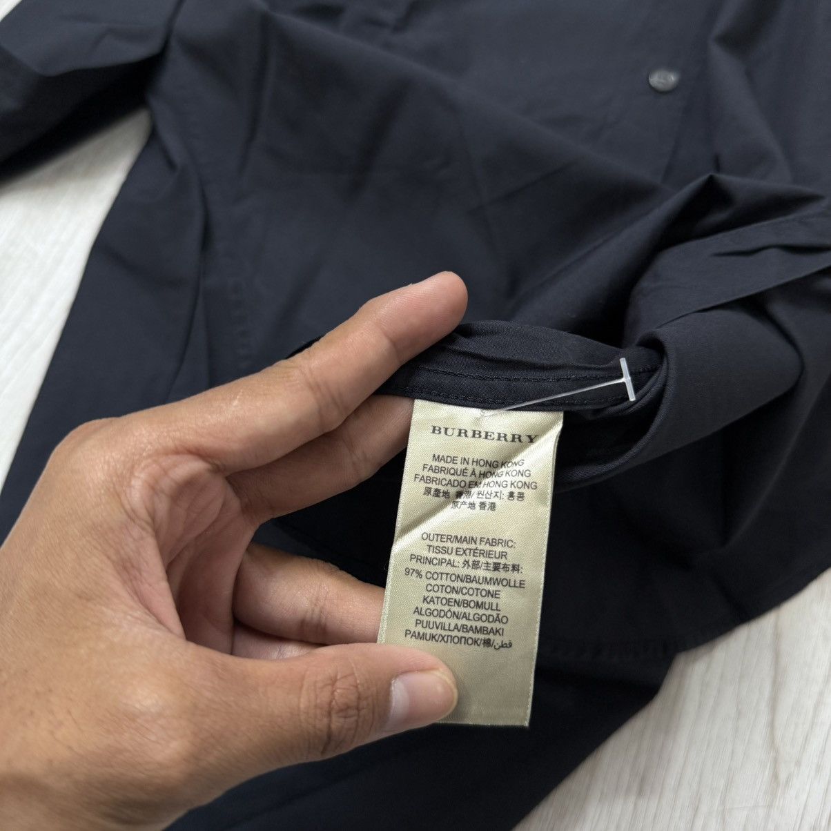 Burberry BURBERRY BRIT black button up shirt Size US L / EU 52-54 / 3 - 5 Thumbnail
