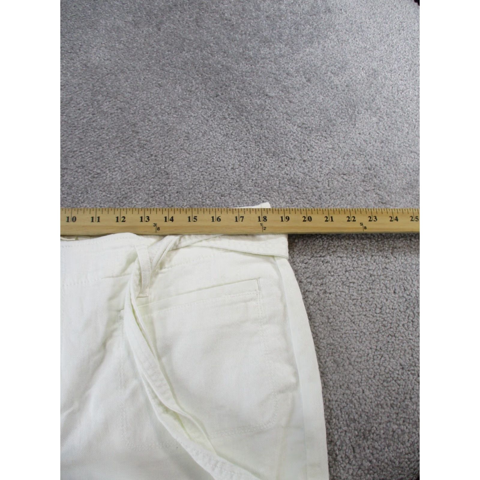 Loft LOFT Jeans Womens 14 White Denim Tapered Crop NEW Size 36" / US 14 / IT 50 - 7 Thumbnail