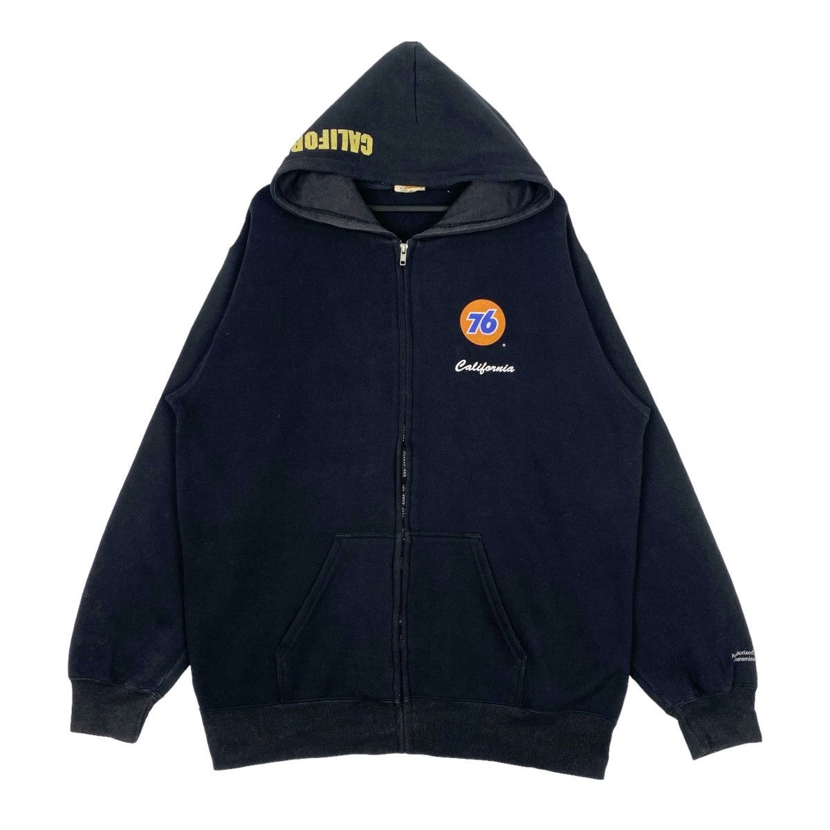 Designer × Vintage 76 Lubricants Hoodie Sweatshirt Full Zip Pullover Jumper Size US XL / EU 56 / 4 - 1 Thumbnail
