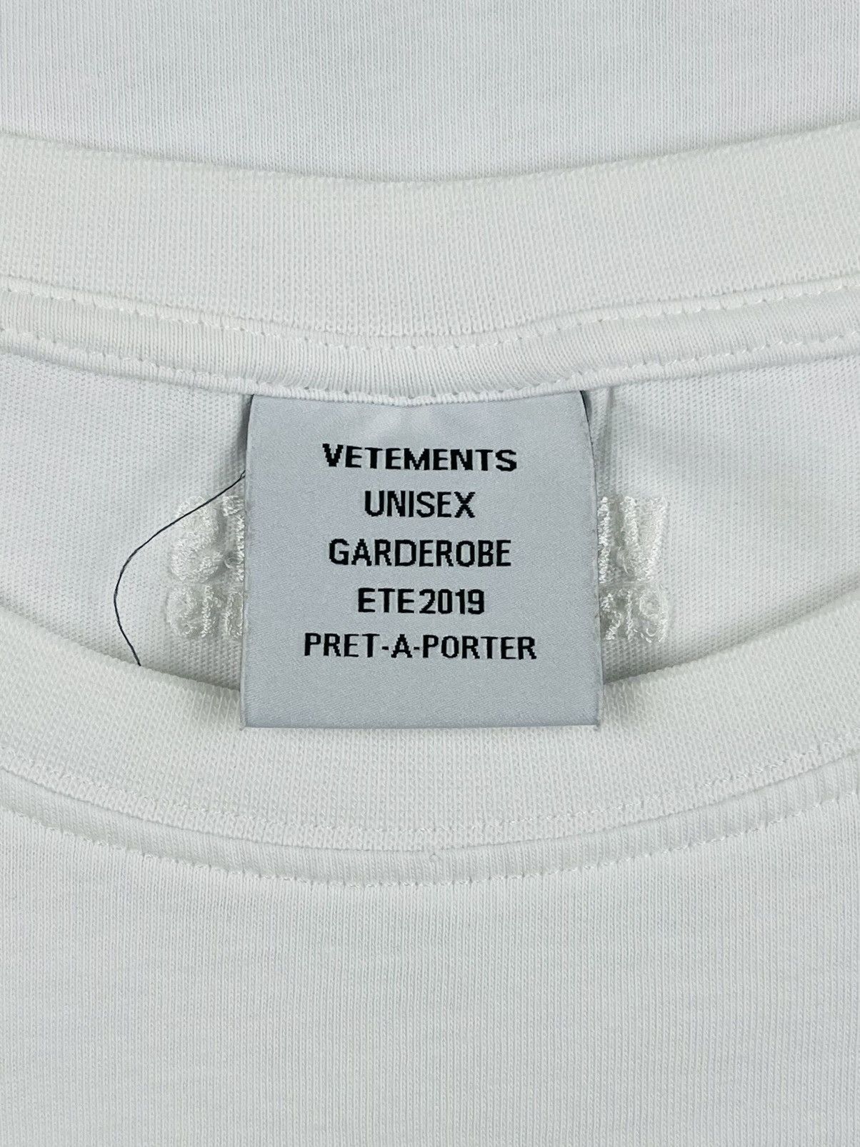 Vetements SS19 Vetements Target Bullet Hole Distressed Tshirt White Size US M / EU 48-50 / 2 - 8 Thumbnail