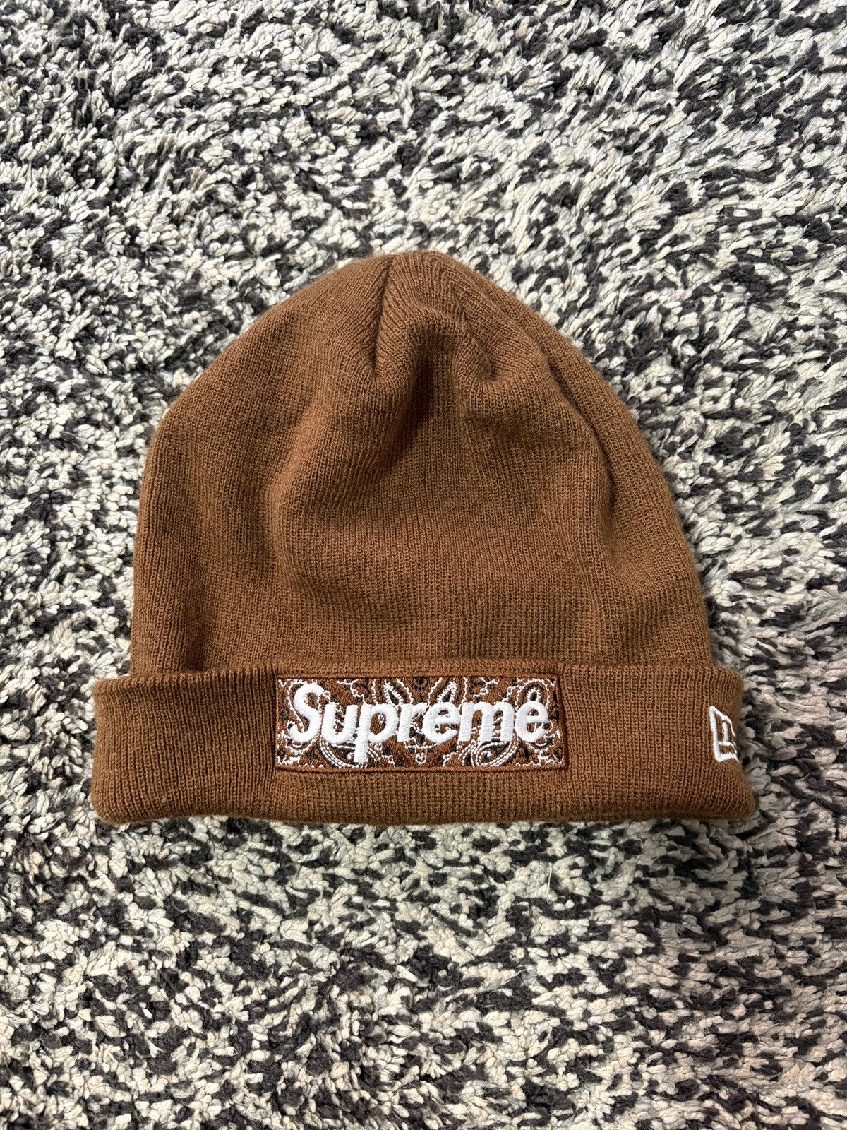 Supreme Supreme Monogram Box Logo New Era Money Hat Brown | Grailed