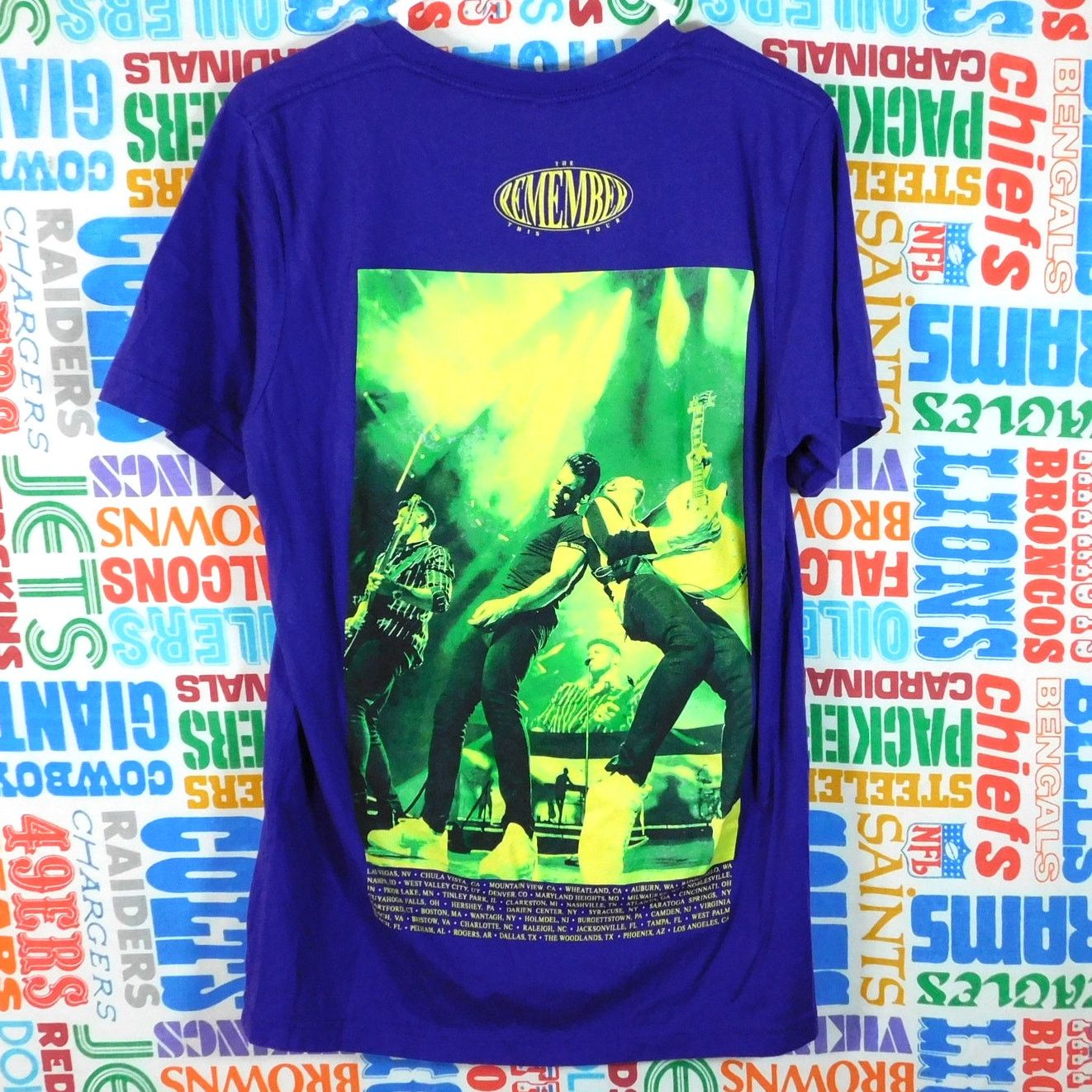 Canvas Jonas Brothers Remember This Tour T Shirt Size M Purple Size US M / EU 48-50 / 2 - 2 Thumbnail