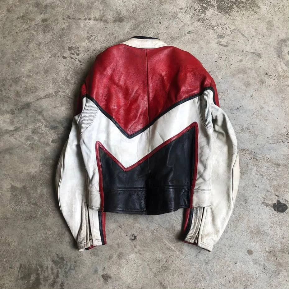 Vintage Vintage. Top Rider Leather Race Jacket Size US S / EU 44-46 / 1 - 2 Thumbnail