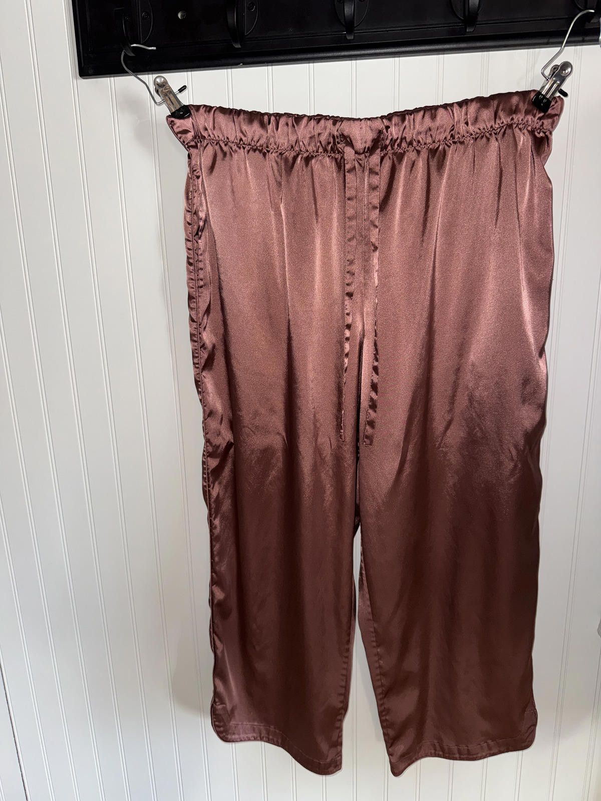 Other Cabernet Brown Satin Sleep Pants XL Size ONE SIZE - 1 Thumbnail