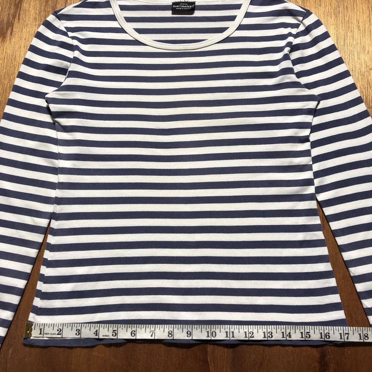 Marimekko × Vintage Vintage Marimekko Stripe Long Sleeve Tee Size XS / US 0-2 / IT 36-38 - 15 Thumbnail