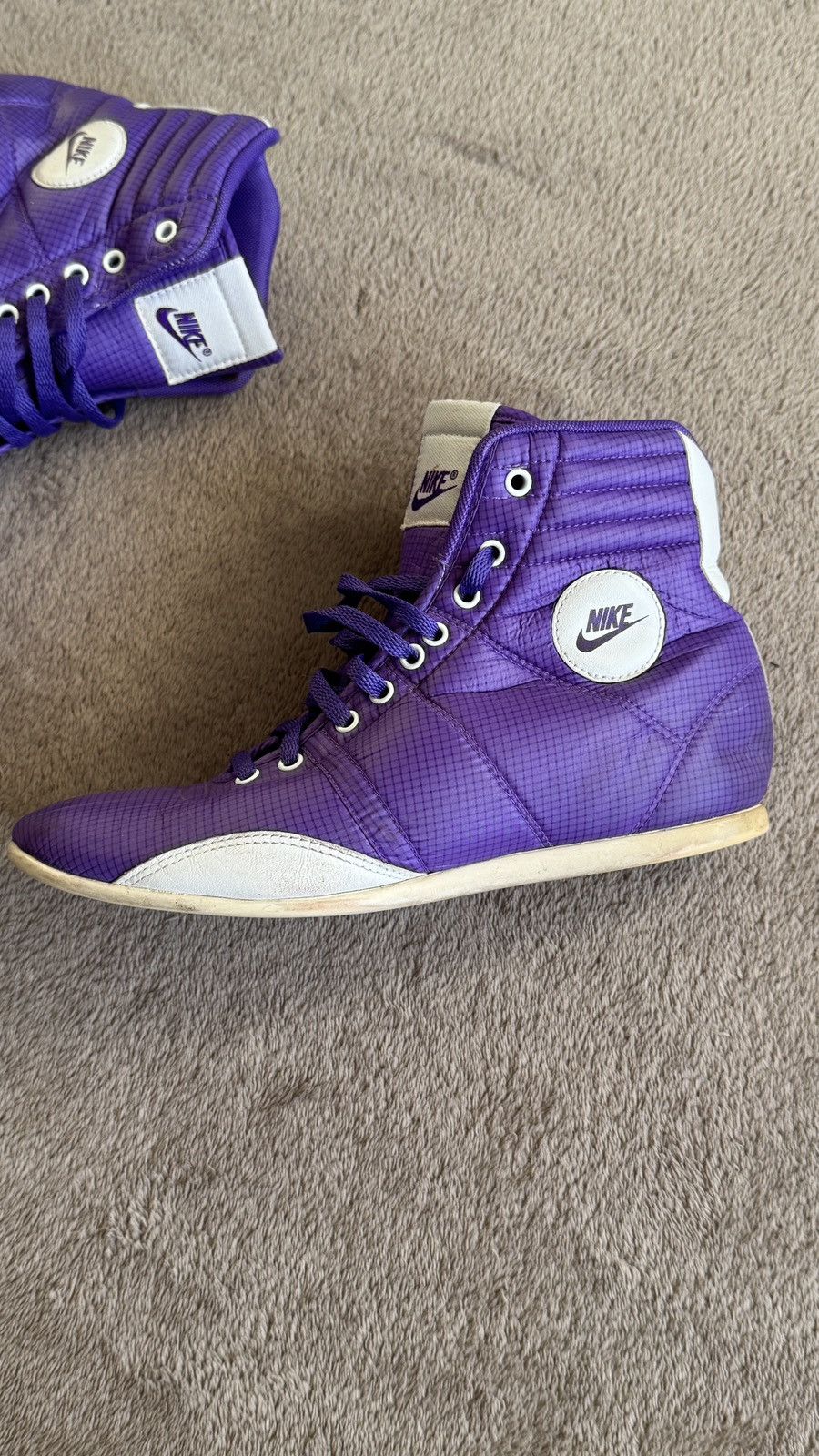 Nike Y2K Vintage Hi Top Sneakers Shoes puma racing boxing moto y3 Size US 5.5 / IT 35.5 - 3 Thumbnail