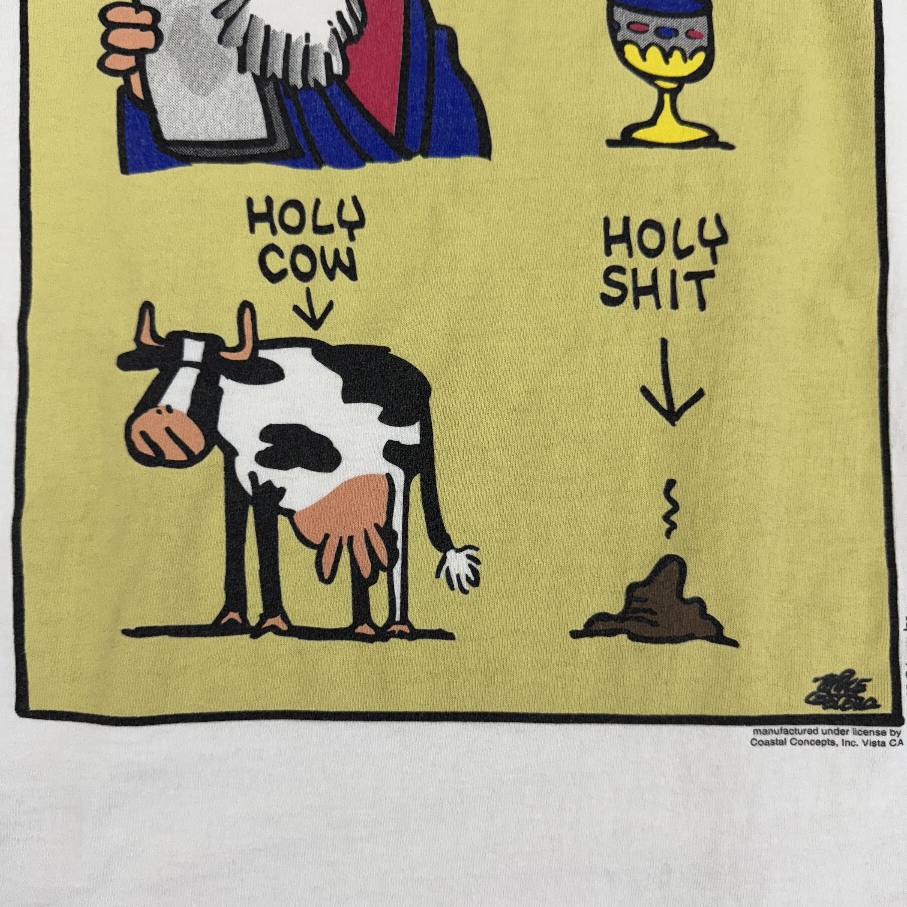 Vintage Vintage 90s Holy Parody Humor Tee Size US XL / EU 56 / 4 - 7 Thumbnail