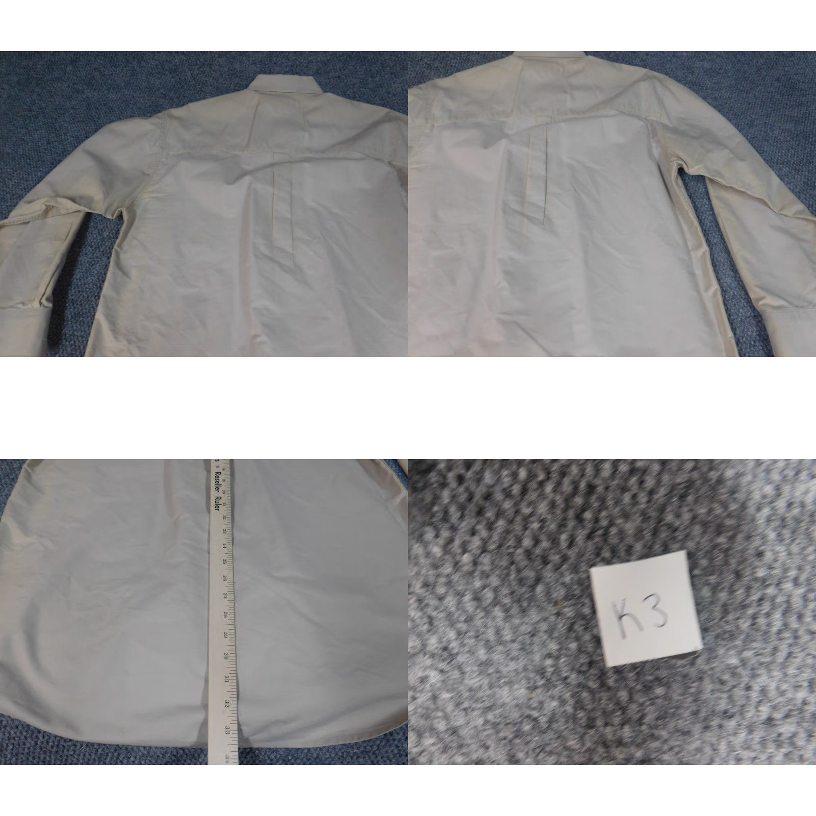Vintage Mecca Mens Shirt Large Beige Button-Down Collared 2000s Slimming 90s Size US L / EU 52-54 / 3 - 9 Thumbnail