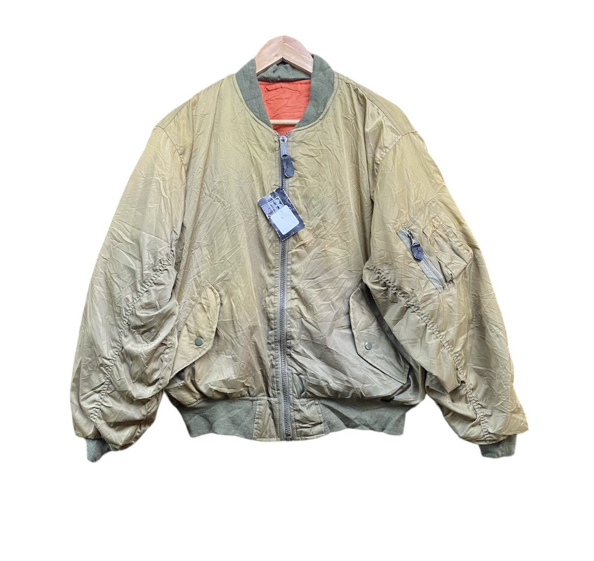 Japanese Brand Vintage Phantom Military Reversible Bomber Jacket Size US L / EU 52-54 / 3 - 1 Thumbnail