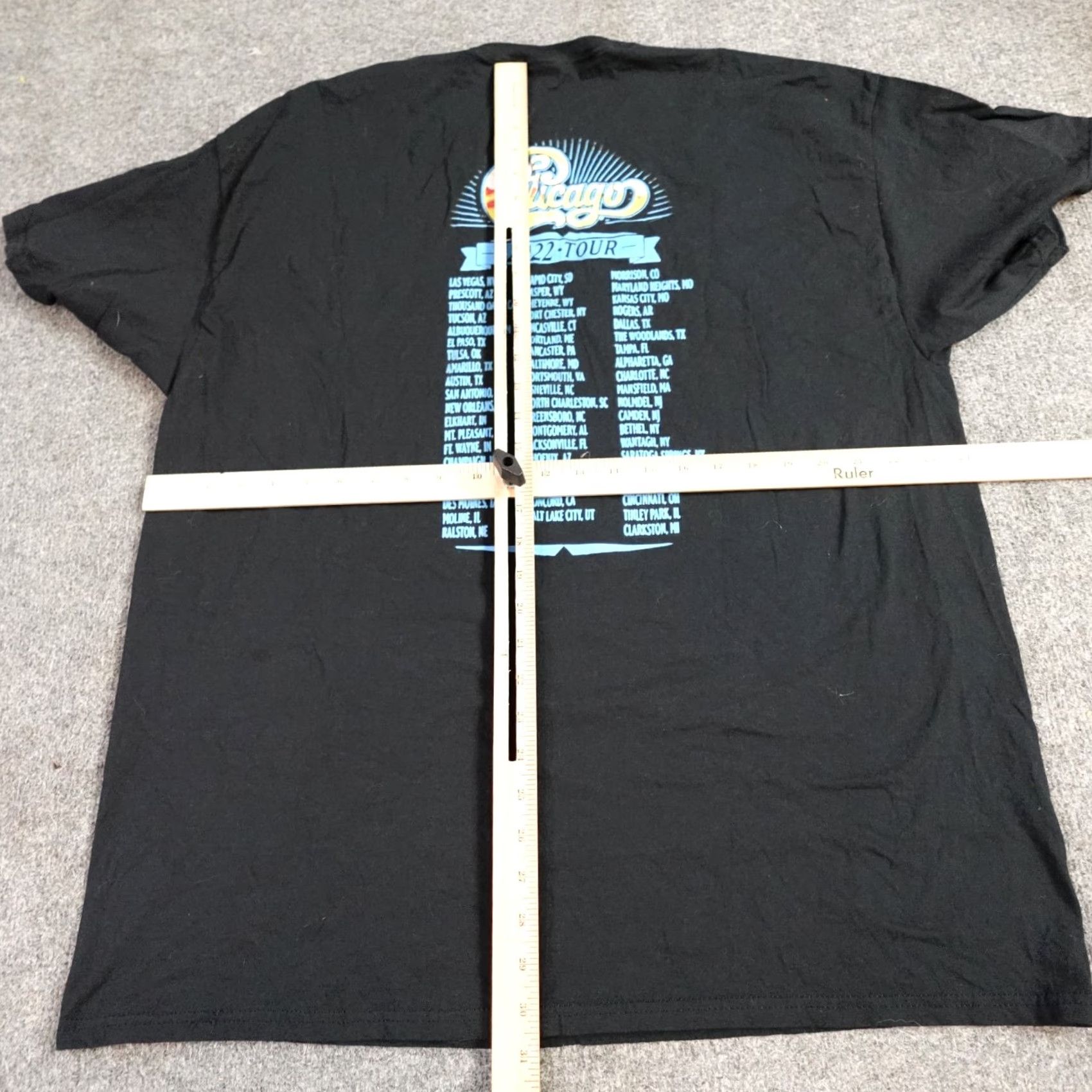 Doublet VINTAGE Chicago T-shirt 2XL Black 2022 Tour 100% Cotton Double-Sided Reprint Men Short Sleeve Shirt Mens Embroidered Size US XXL / EU 58 / 5 - 6 Thumbnail