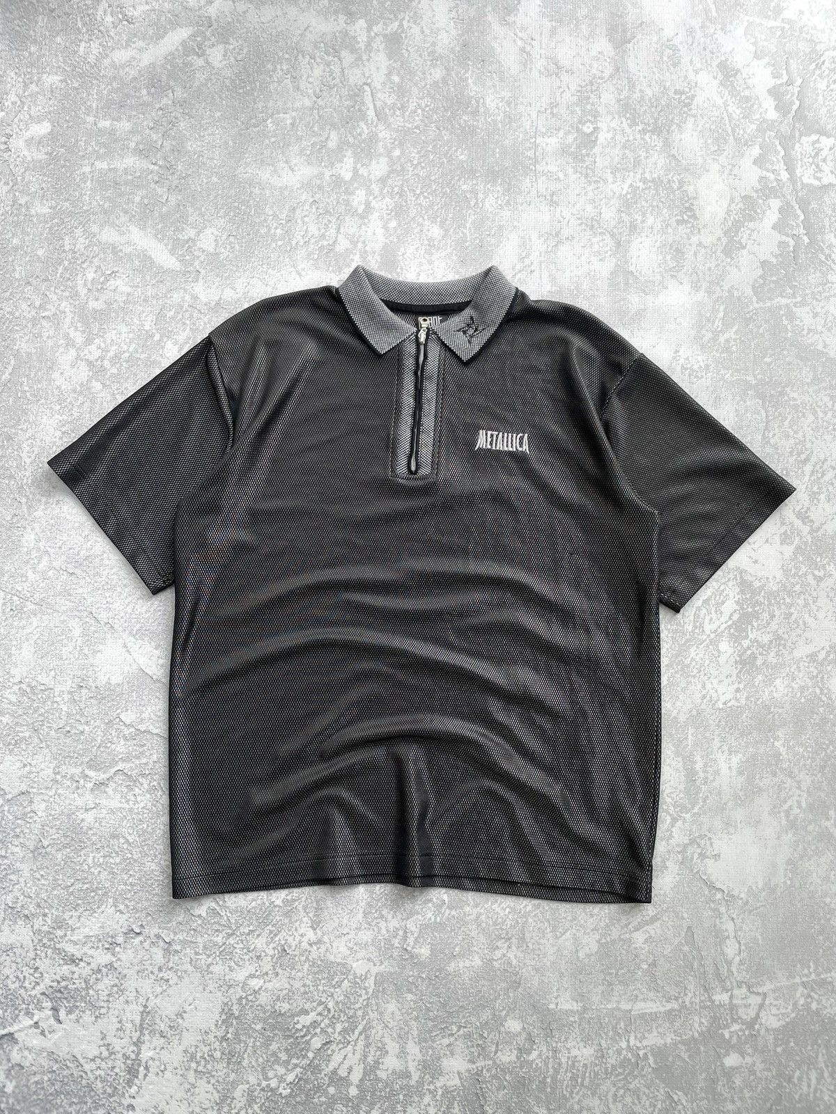 Giant Vintage 90s Metallica Polo Jersey Tee Shirt Size US XL / EU 56 / 4 - 1 Thumbnail
