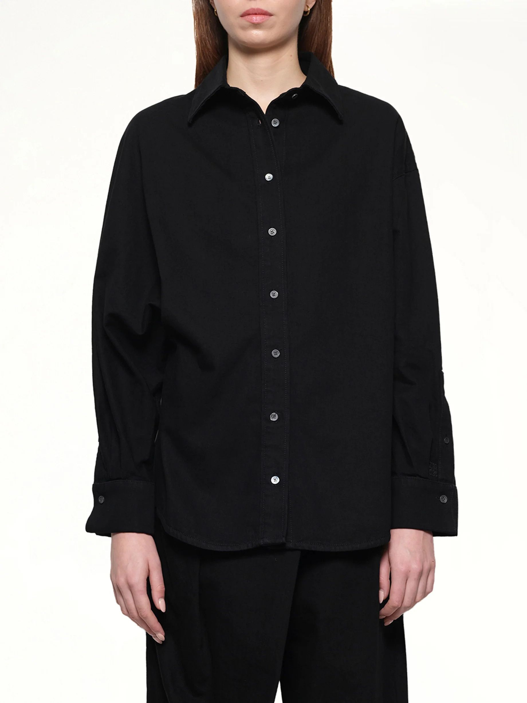 Loewe o1in1g0526 Wrap Shirt in Black Size XL / US 12-14 / IT 48-50 - 2 Thumbnail