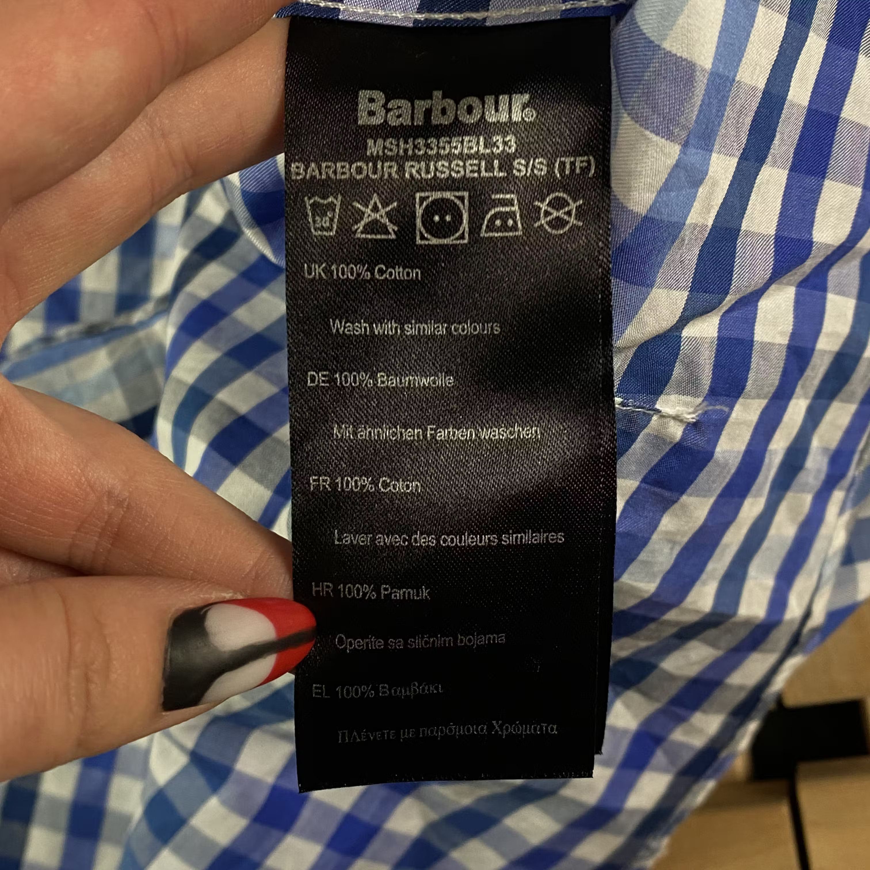 Barbour Mens Shirt Short Sleeve Barbour Size S Size US S / EU 44-46 / 1 - 6 Thumbnail