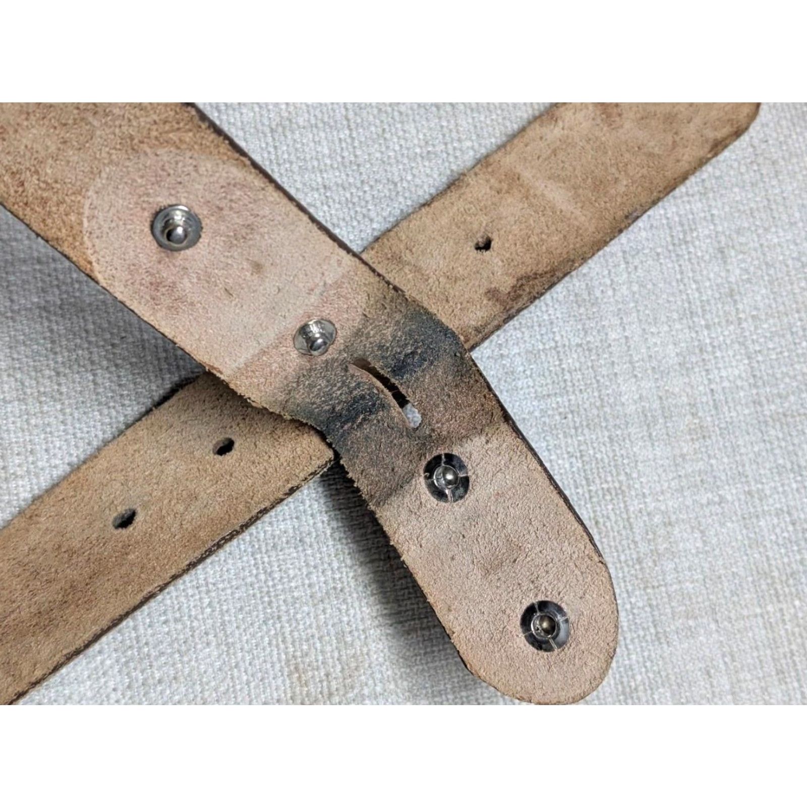 Vintage VINTAGE Brushy Creek belt EAGLE tooled cowhide leather western belt 30 brown USA men belt buckle snaps 1-3/8" western style Size 30 - 7 Thumbnail