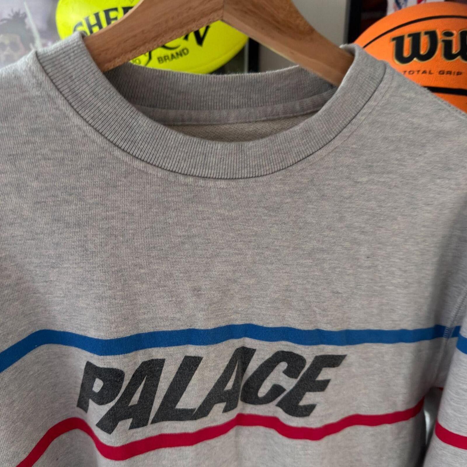 Palace Palace skateboards grey jumper Size US XL / EU 56 / 4 - 2 Thumbnail
