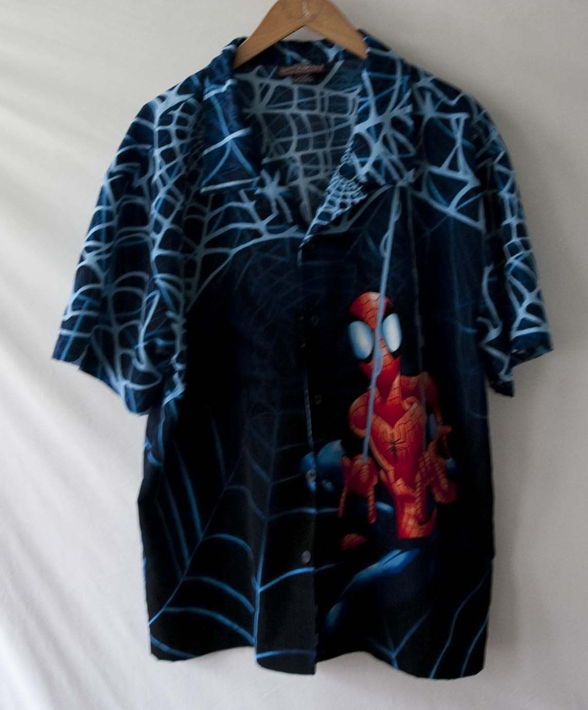 Marvel Comics Spider Man Shirt 2002 Marvel All Over Print Vtg Size M /L Size US M / EU 48-50 / 2 - 2 Thumbnail
