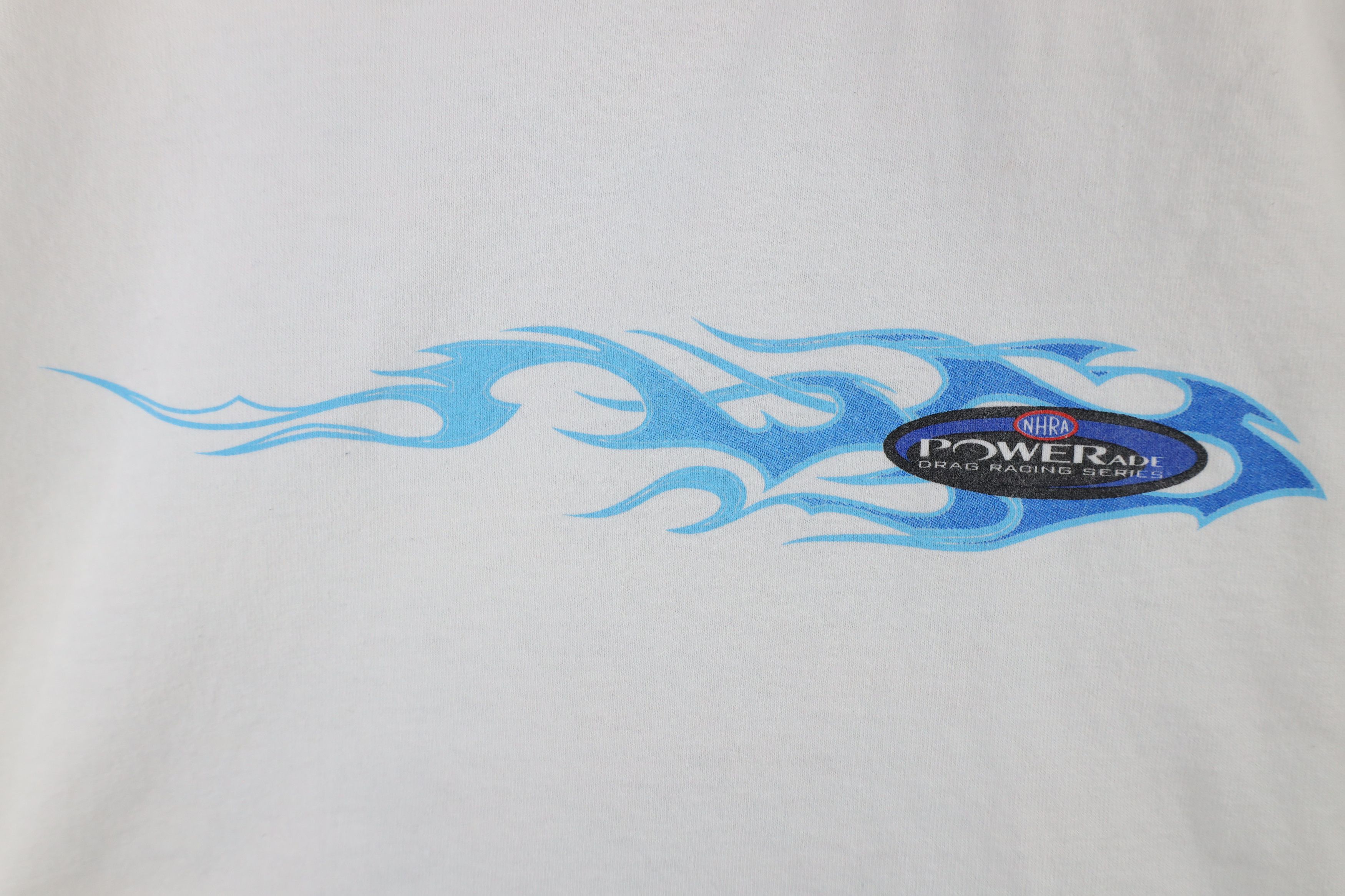 Vintage Vintage Y2K Powerade Fire Flames Racing Long Sleeve T-Shirt Size US L / EU 52-54 / 3 - 5 Thumbnail