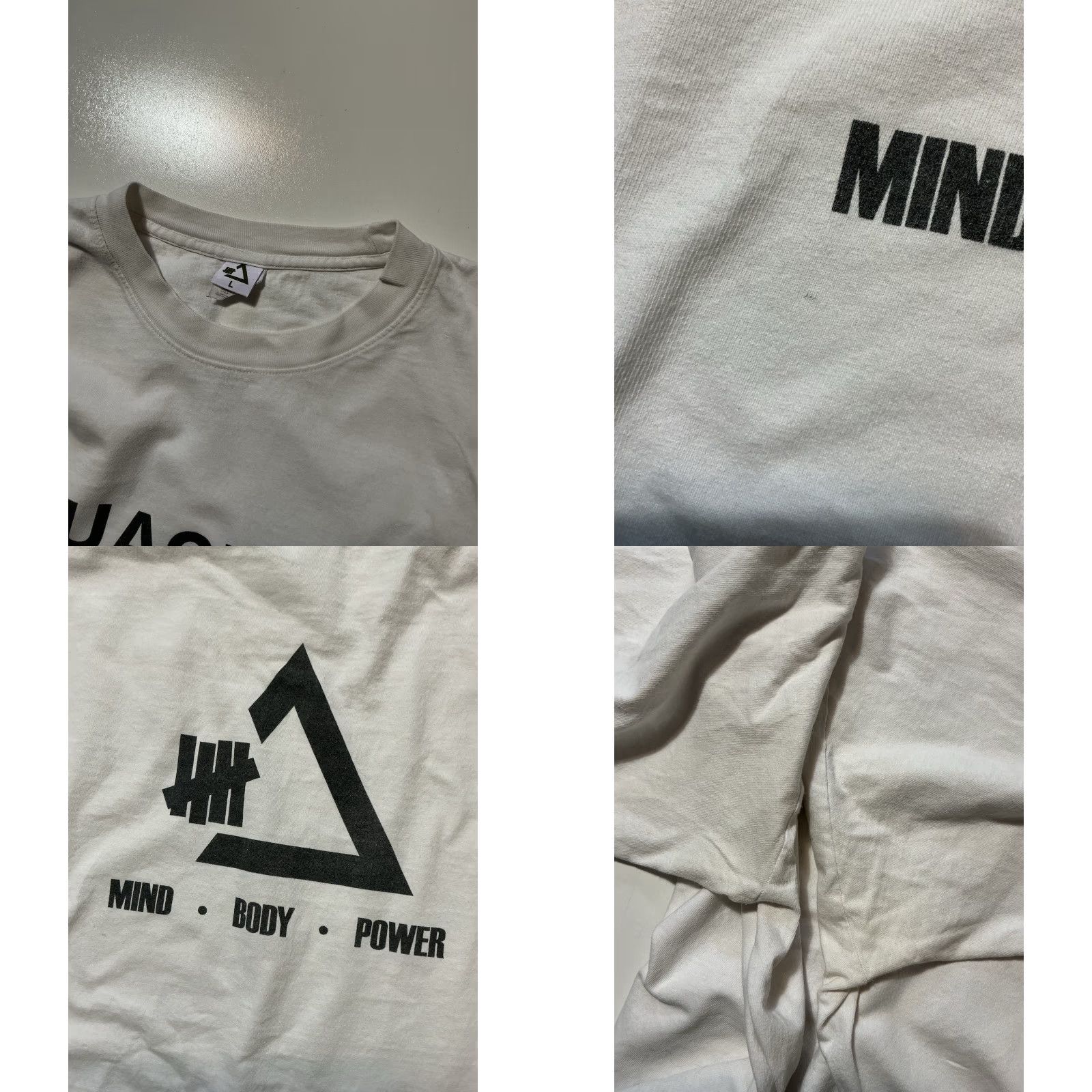 Undefeated Undefeated X UACTP Athletic Club Fitness Mind Body Power White Graphic L/S T-Shirt Mens Large Size US L / EU 52-54 / 3 - 8 Thumbnail