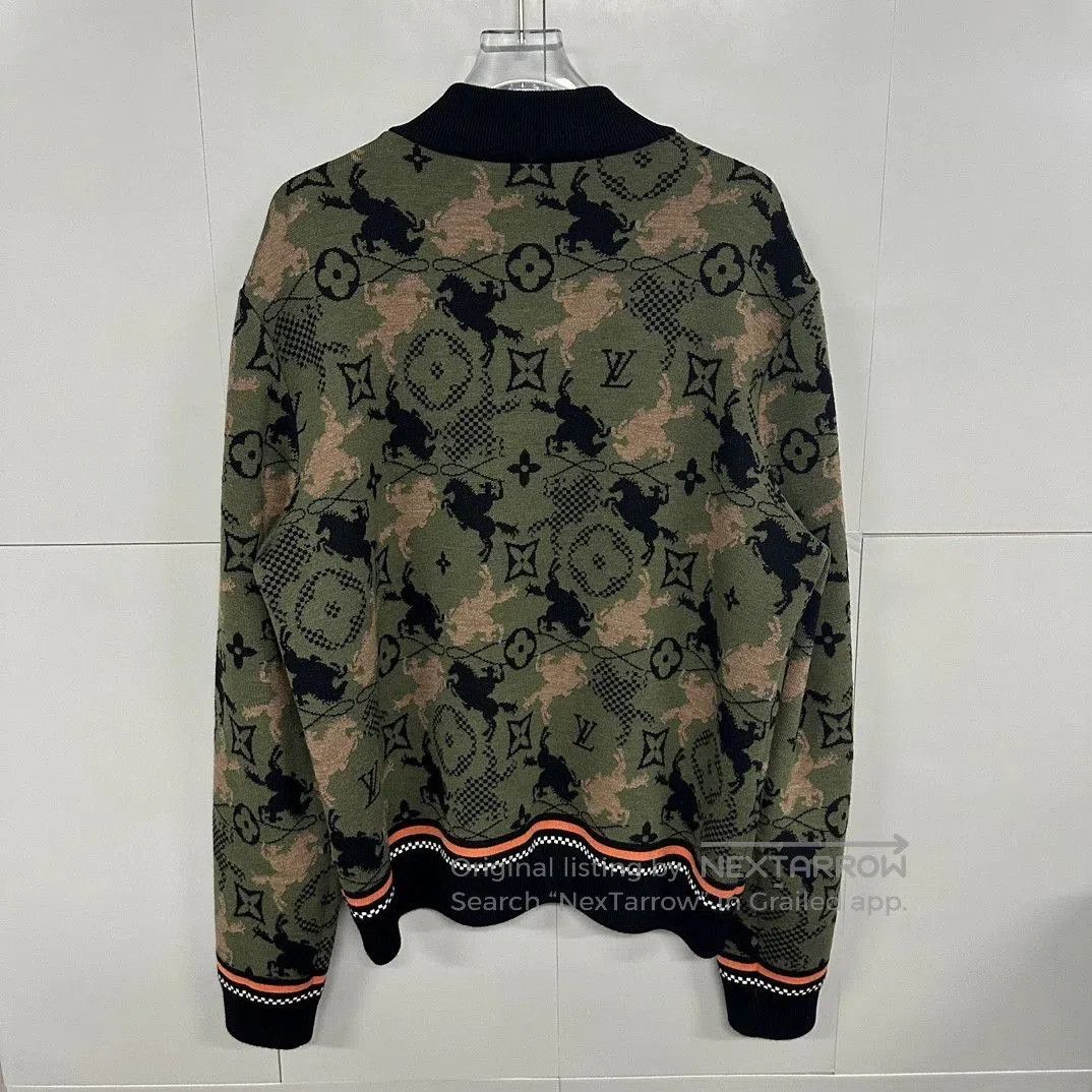 Louis Vuitton louis vuitton camo knit jacket XXL. Size US XXL / EU 58 / 5 - 4 Thumbnail