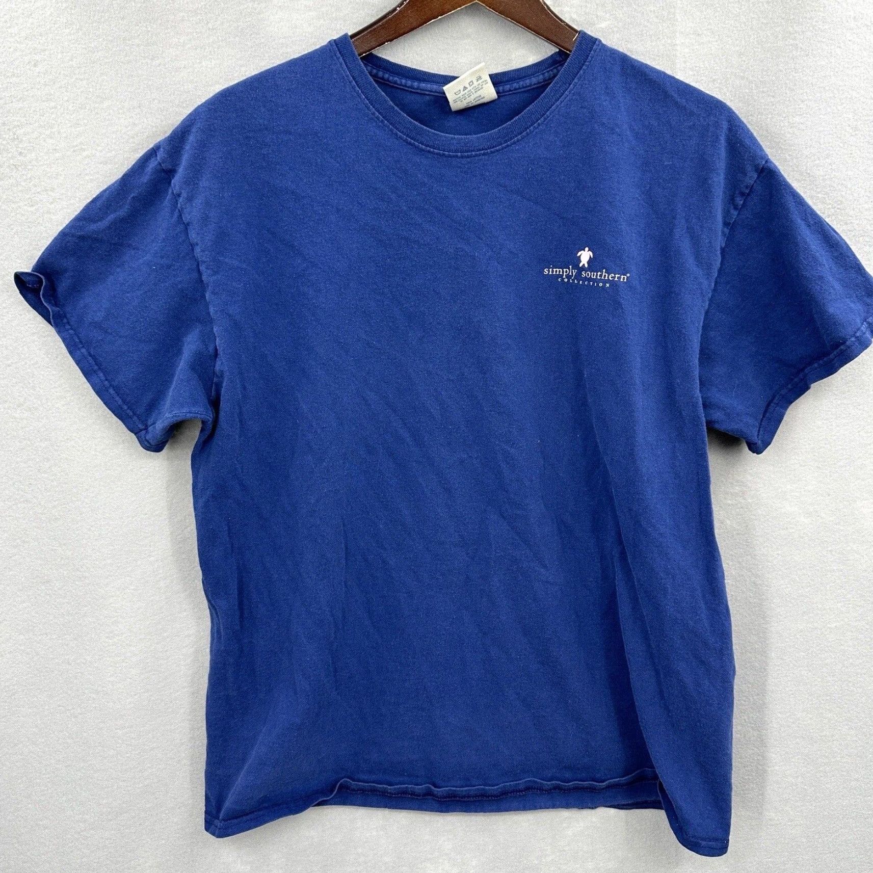 Vintage Simply Southern Salt Water Cures All Shirt Men Large Blue Graphic Sun Surf Beach Shirt Mens L Blue Beach Logo Size US L / EU 52-54 / 3 - 4 Thumbnail