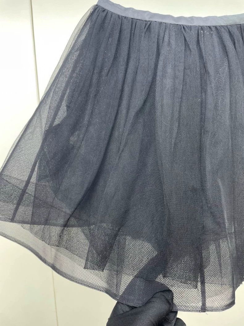 Saint Laurent Paris Saint Laurent Paris size 34 Black mesh fluffy skirt Size 42" / US 20 - 4 Thumbnail
