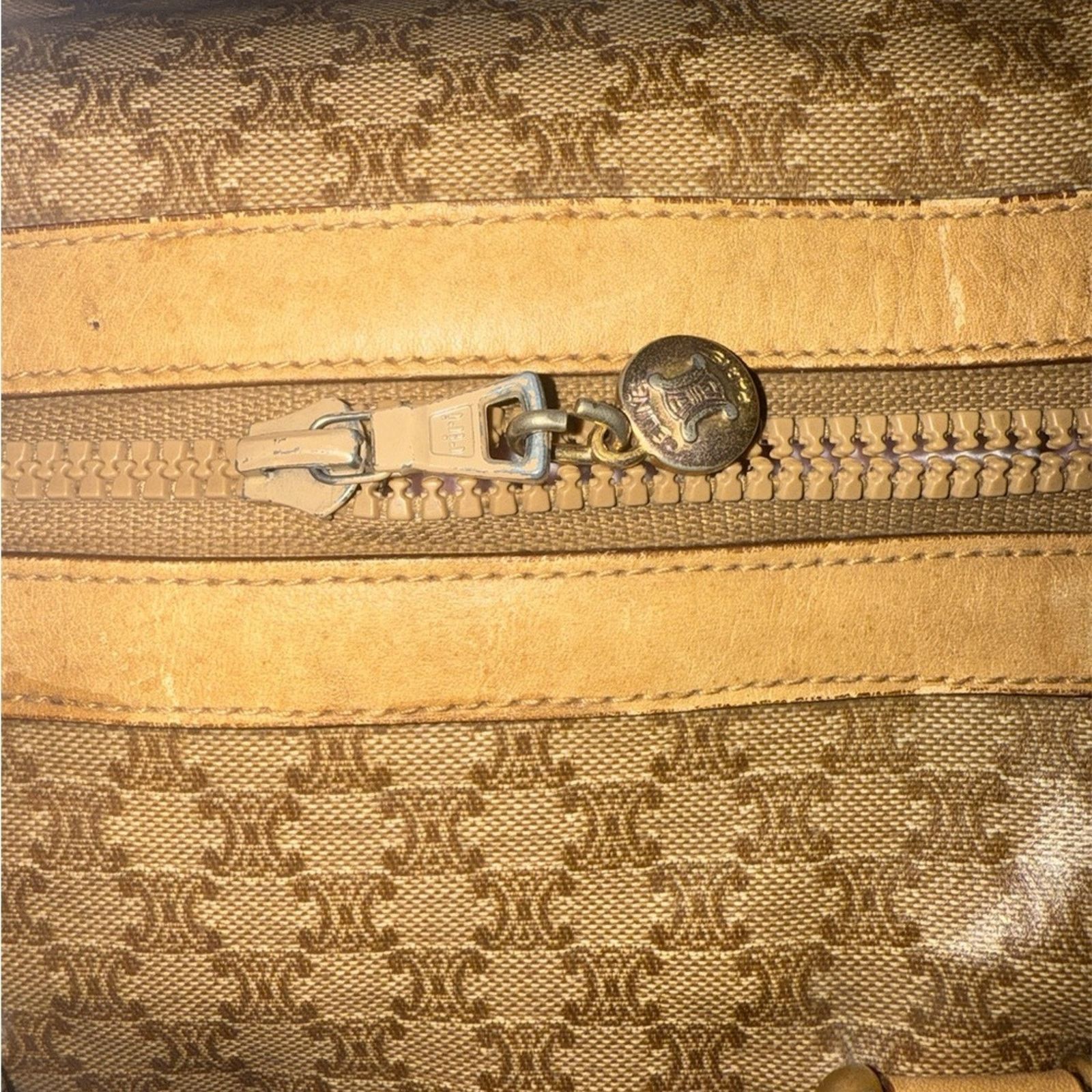 Celine Vintage Celine Macadam Boston Bag Size ONE SIZE - 6 Thumbnail