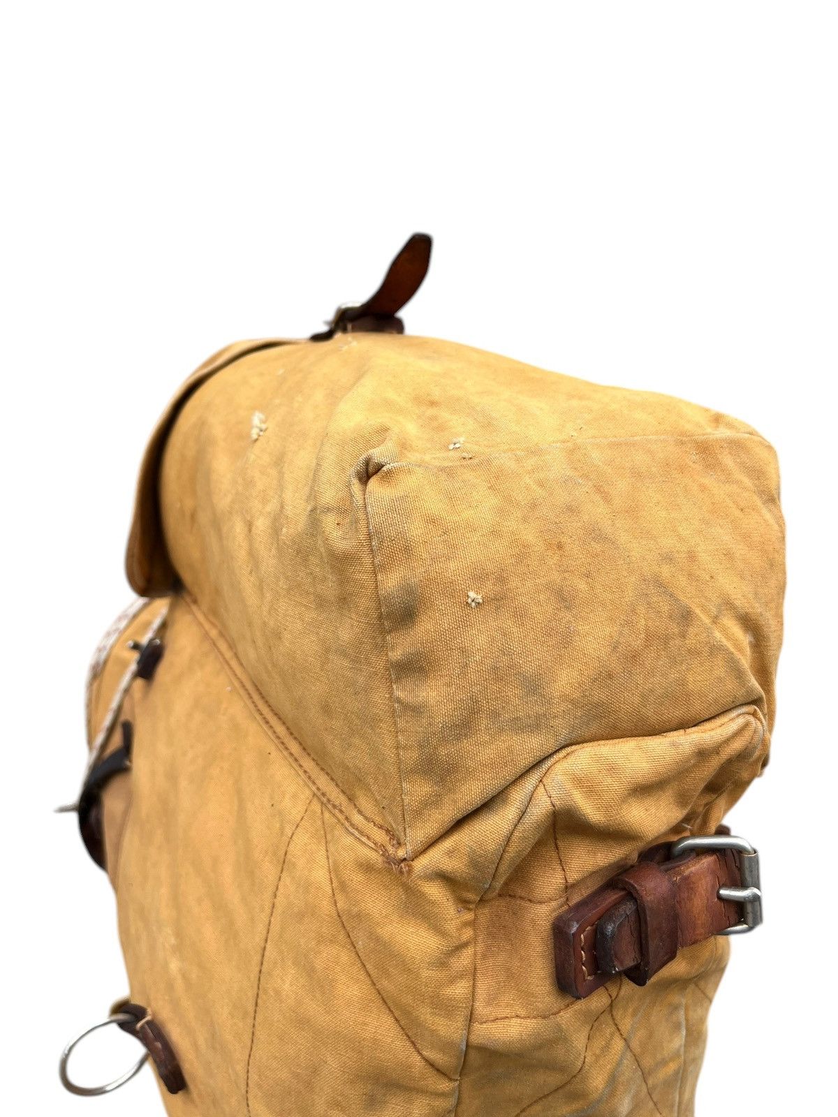 Vintage Distress Fade 60s 70s Japan Duck Canvas Hiking Backpack Huge Size ONE SIZE - 14 Thumbnail
