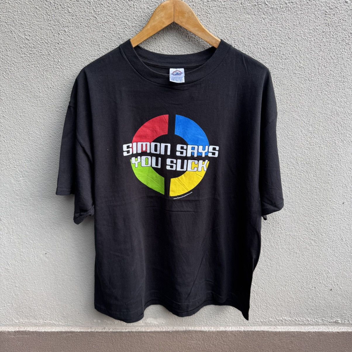Fuck Art, Make Tees Vintage SIMON says you suck tee wording humor parody google Size US XL / EU 56 / 4 - 1 Thumbnail