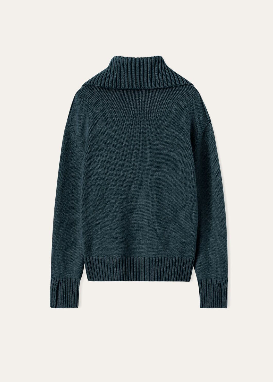 Loro Piana o1w1db10825 FAN3805 Parksville Pullover in Dark Green Size XS / US 0-2 / IT 36-38 - 2 Thumbnail