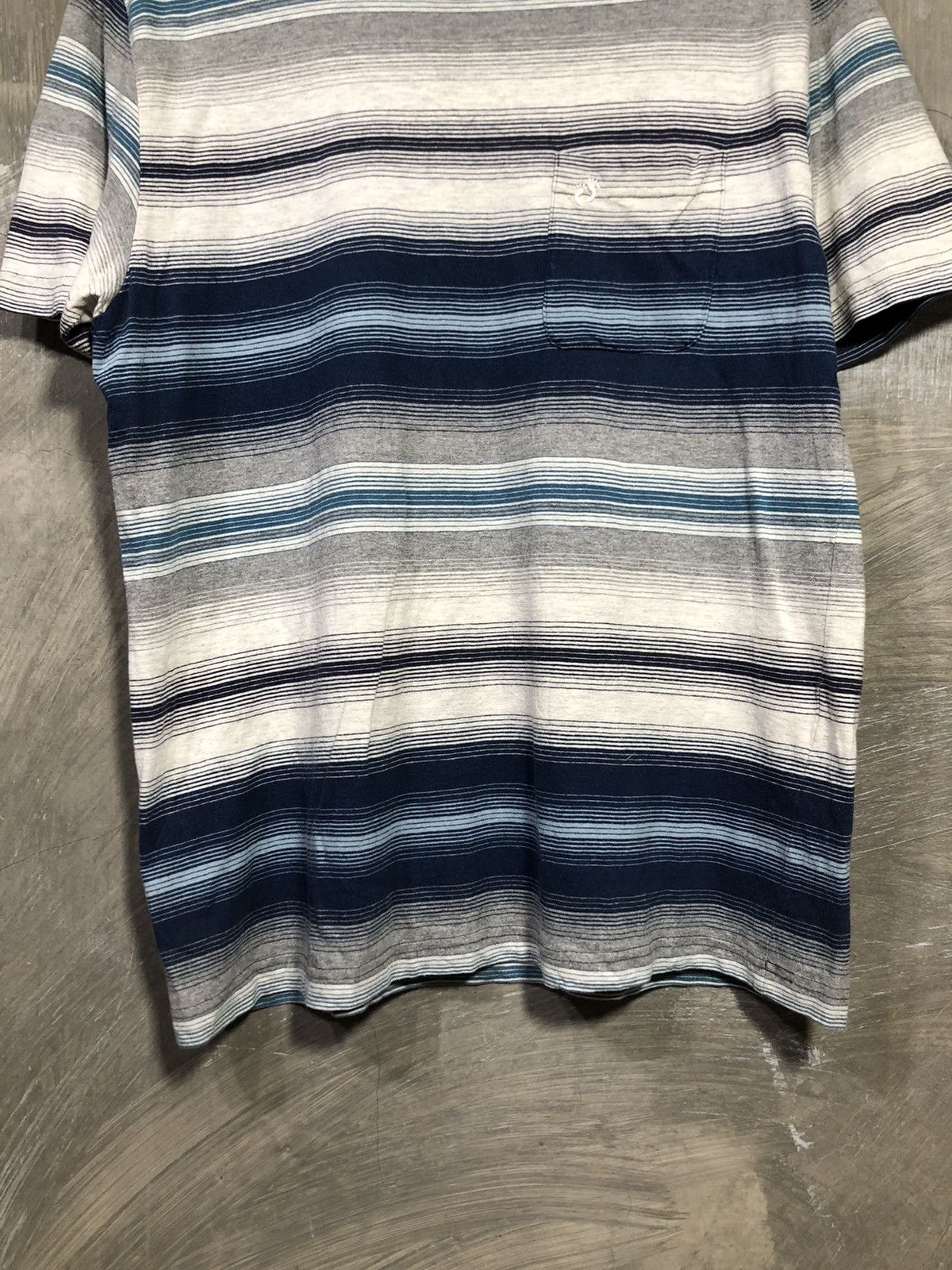 Hang Ten × Japanese Brand Vintage Hangten Stripe Pocket T-shirt Size US L / EU 52-54 / 3 - 3 Thumbnail