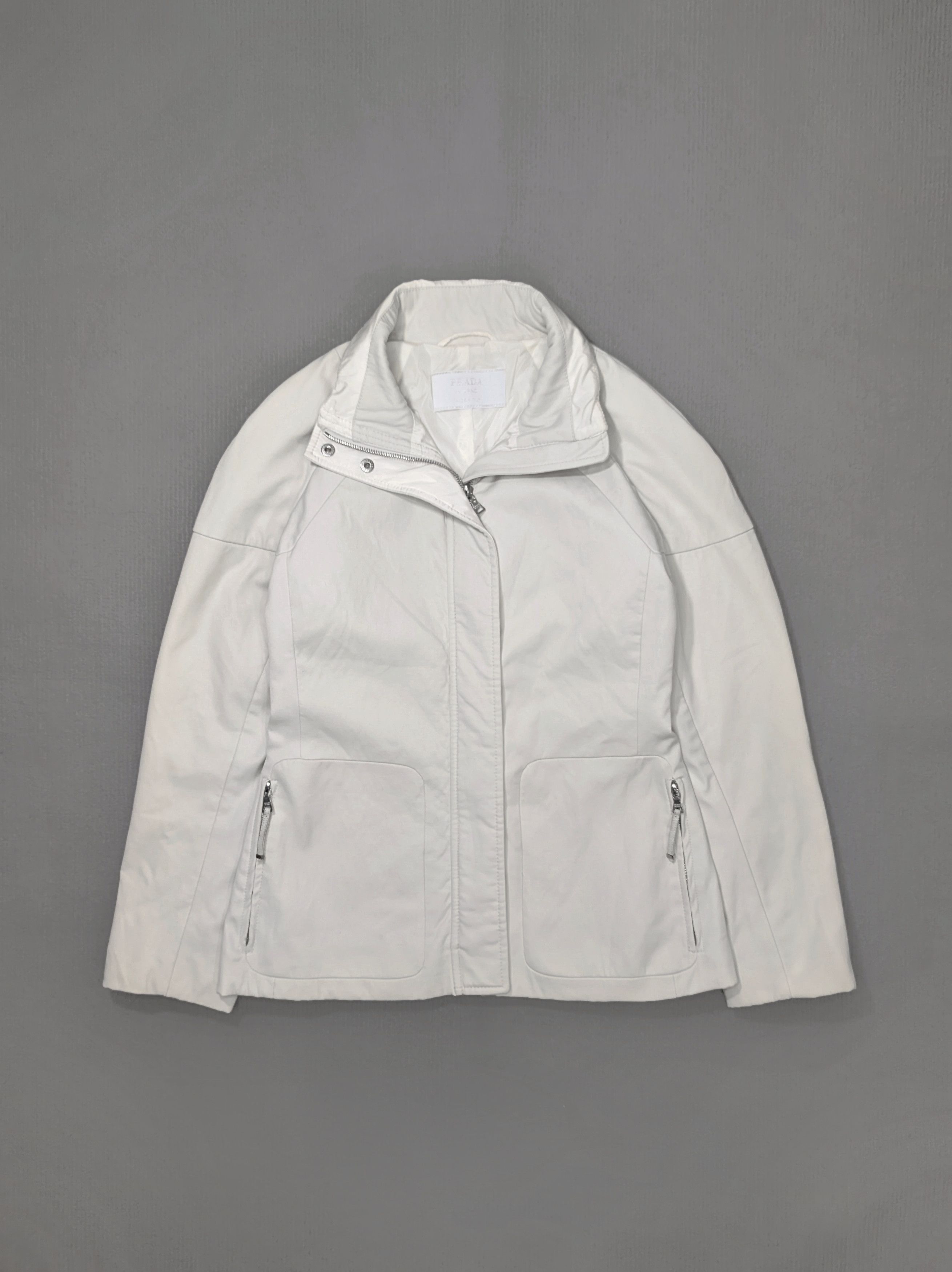 Prada Prada White Womens Jacket Size S / US 4 / IT 40 - 1 Thumbnail