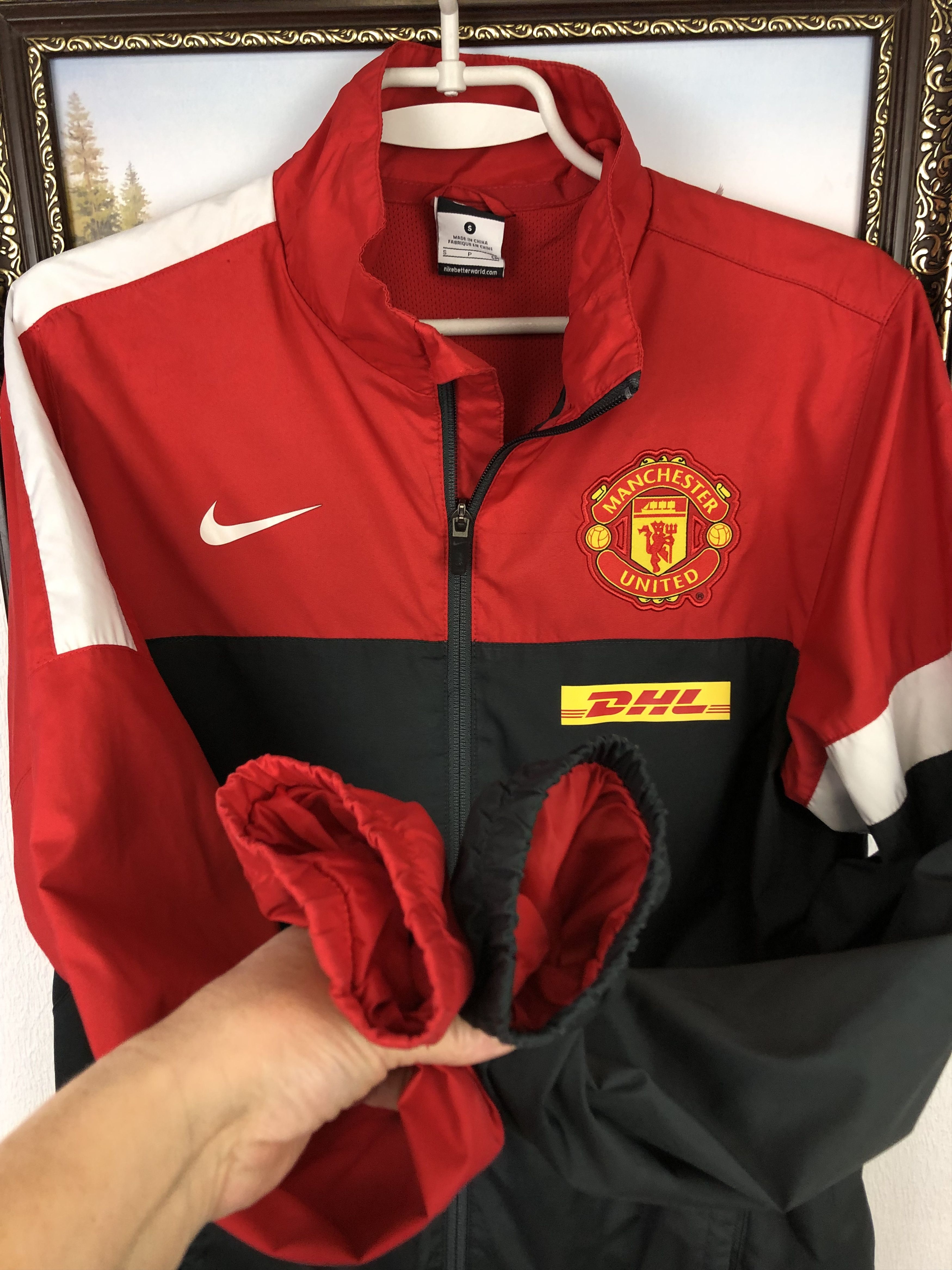 Nike Vintage Nike Manchester United Football Jacket Soccer Size US S / EU 44-46 / 1 - 7 Thumbnail
