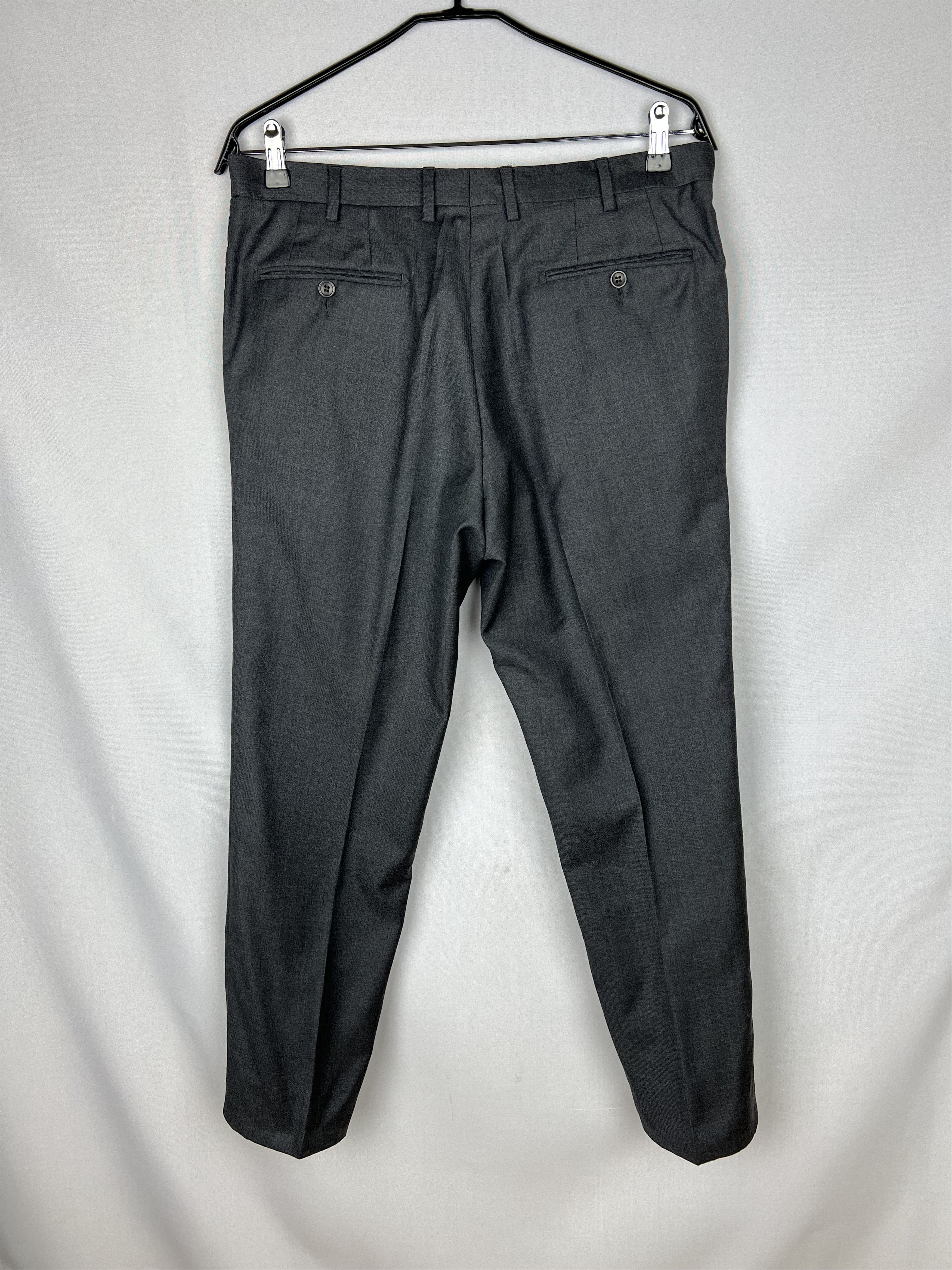 Vitale Barberis Canonico ALEXANDER SACHS 100% Wool Solid 2 Piece Suit Size 42R - 10 Thumbnail