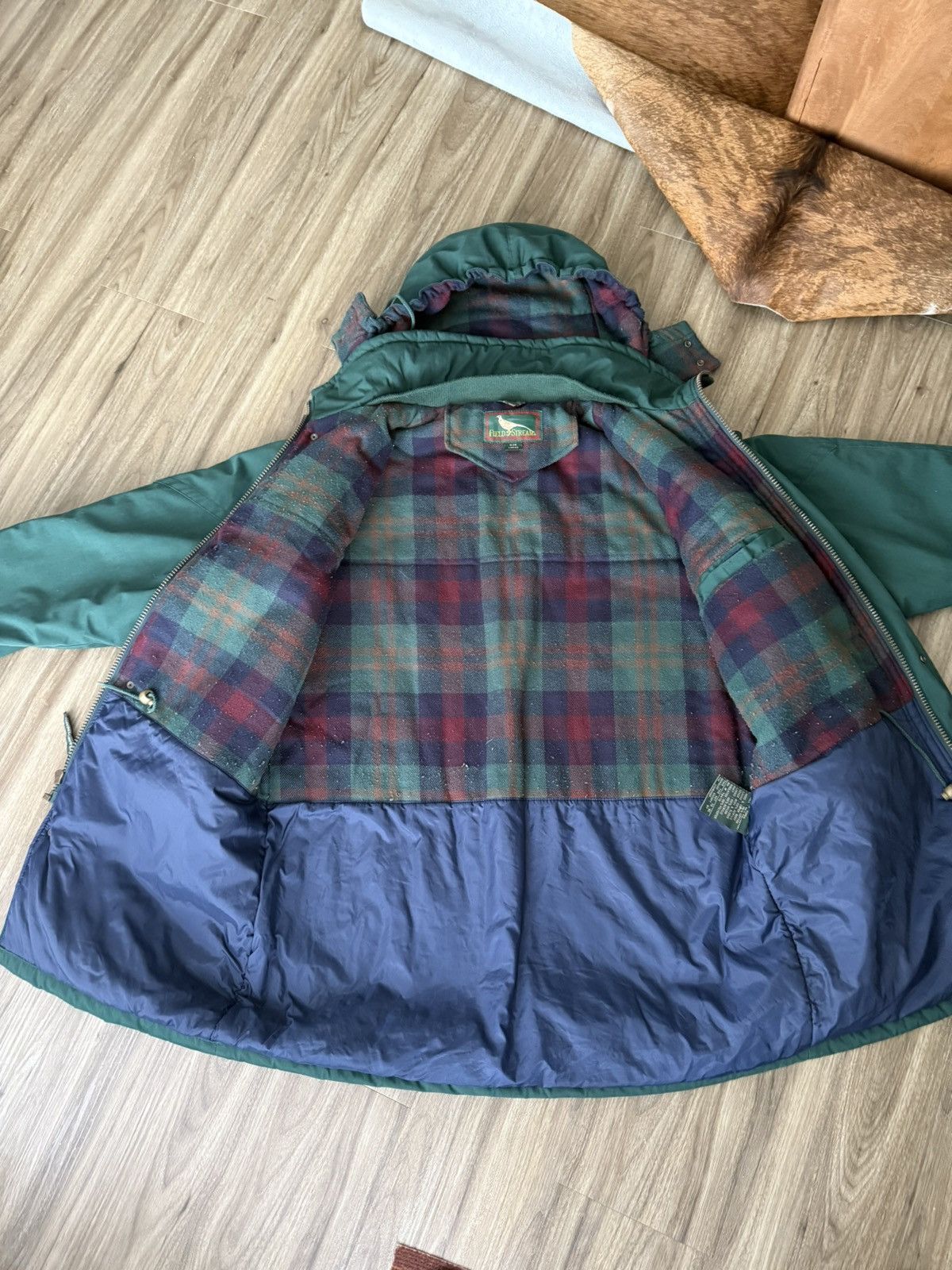 Field & Stream Vintage Field & Stream Hooded Jacket Size US L / EU 52-54 / 3 - 4 Thumbnail