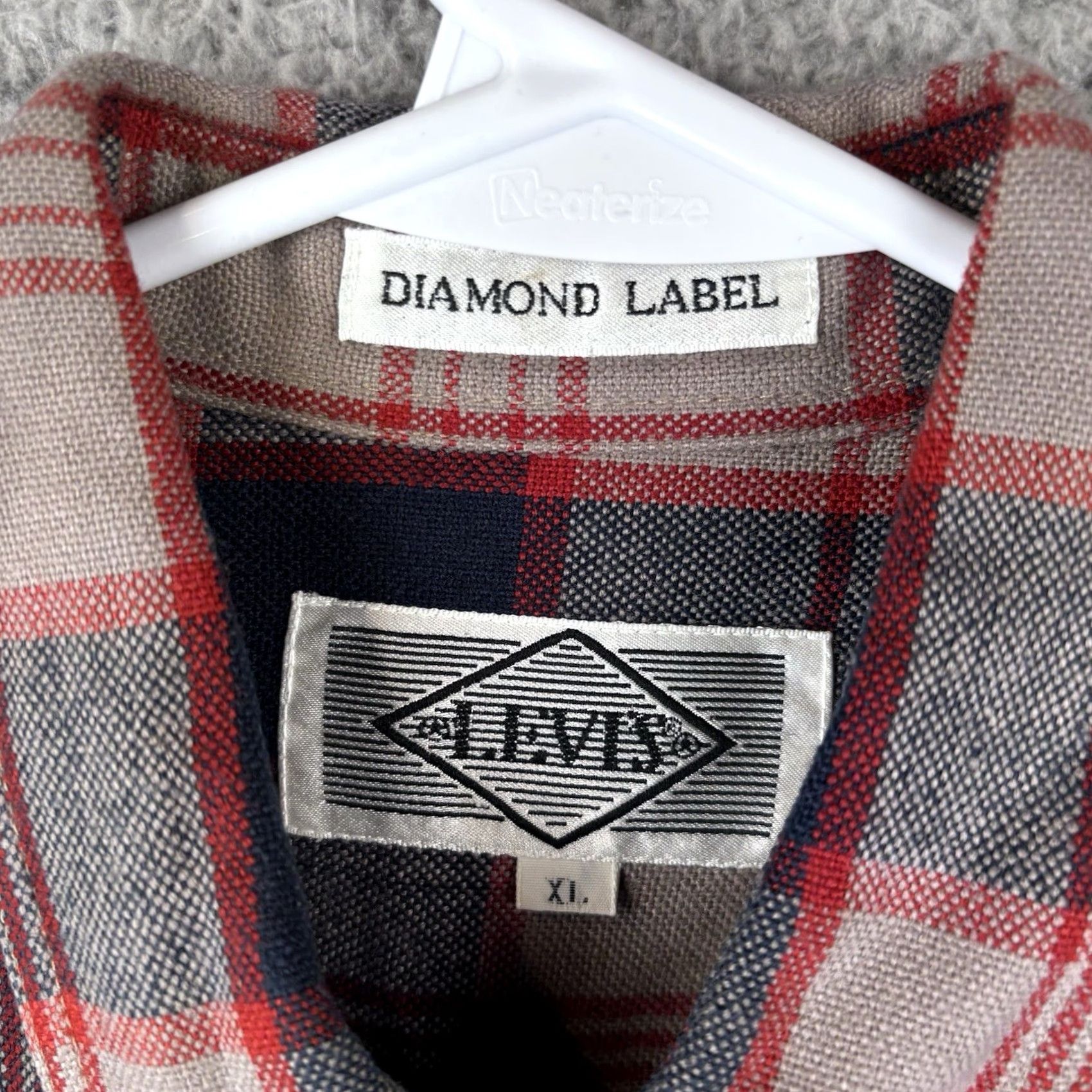 Levi's VINTAGE Levi's Diamond Label Button Up Shirt Mens XL Plaid 70s Pockets Read Size US XL / EU 56 / 4 - 7 Thumbnail
