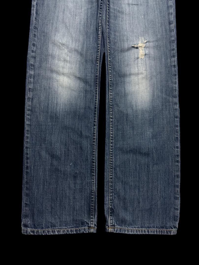 JACKROSE Vintage Japanese Sick Faded Distressed Straight Denim Jeans Size US 32 / EU 48 - 7 Thumbnail