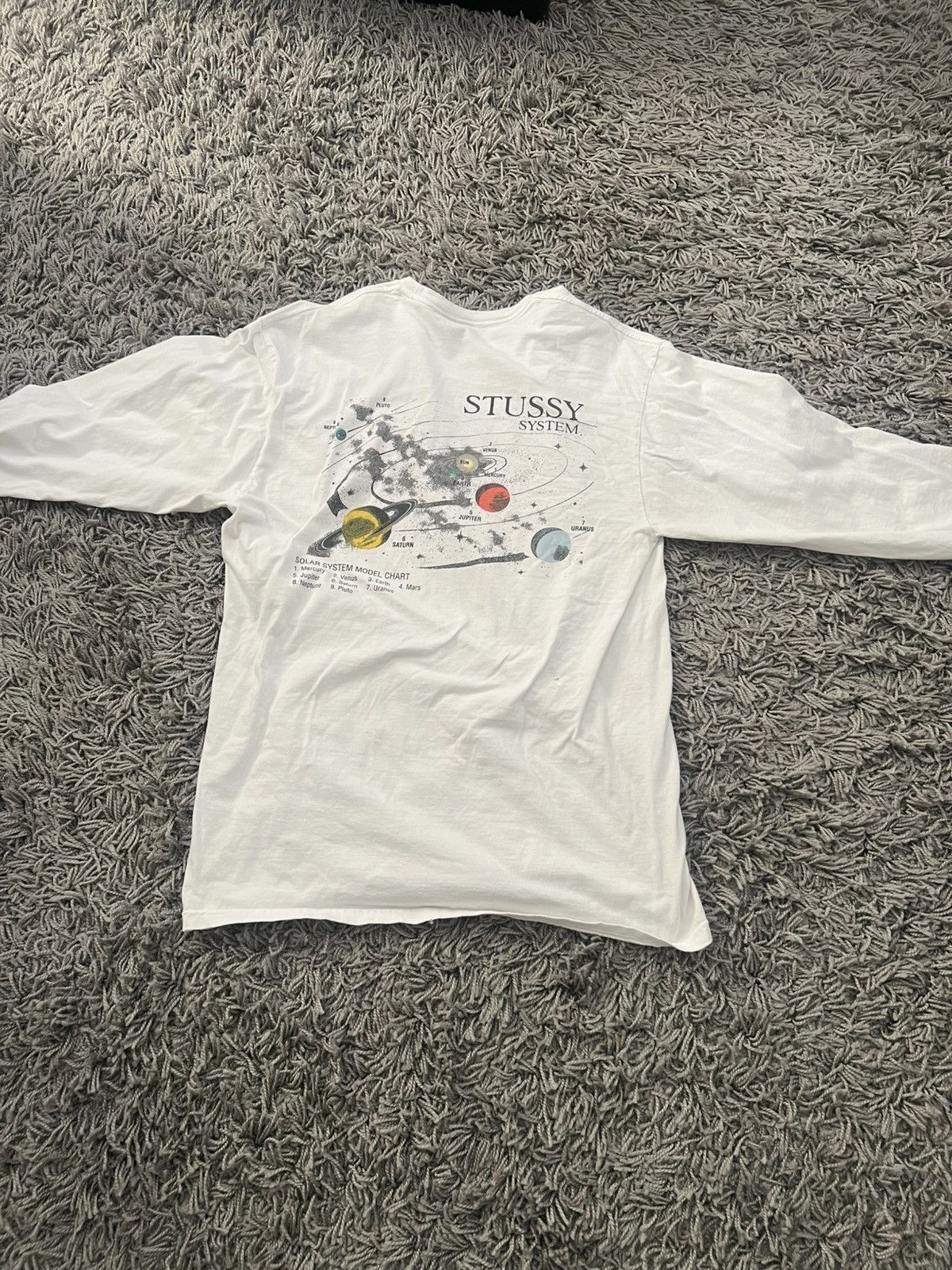 Stussy STUSSY Stüssy System Long Sleeve T-Shirt Size US L / EU 52-54 / 3 - 7 Thumbnail