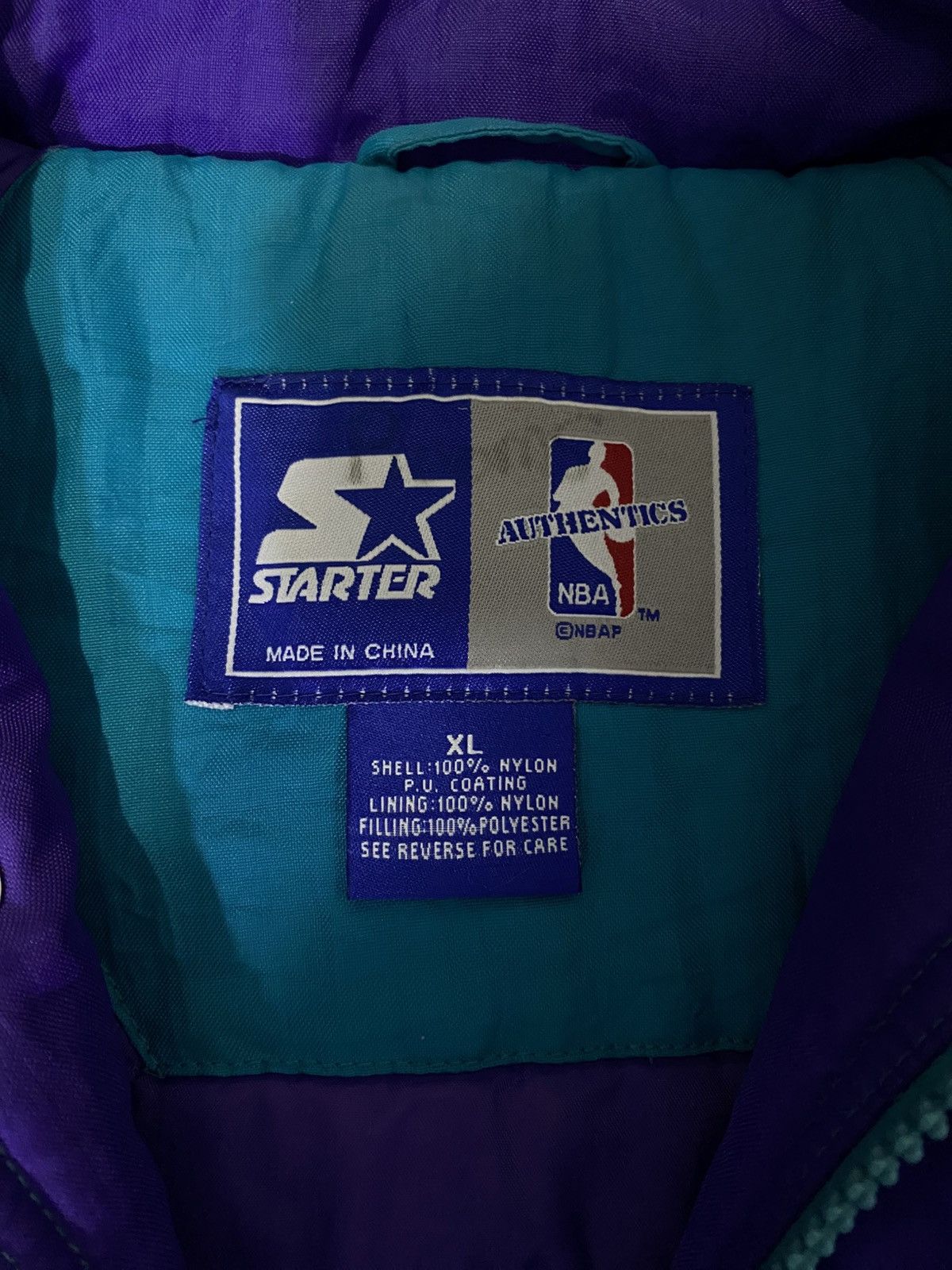 Starter Starter Jacket 1/2 Zip Charlotte Hornets Vintage 90’s Size US M / EU 48-50 / 2 - 5 Thumbnail